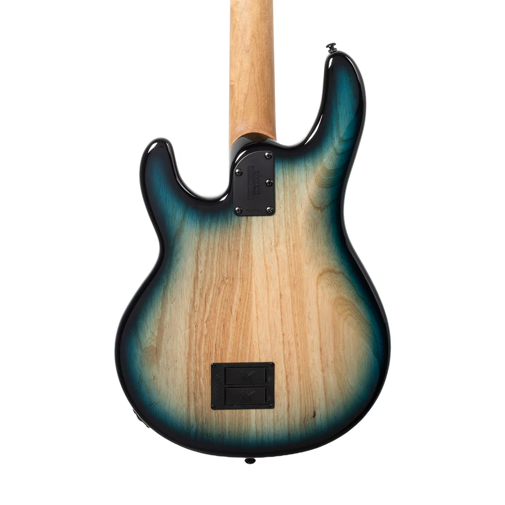 Ernie Ball Music Man StingRay Special Bass Guitar, Ebony FB, Mean Blue Burst - Image 4