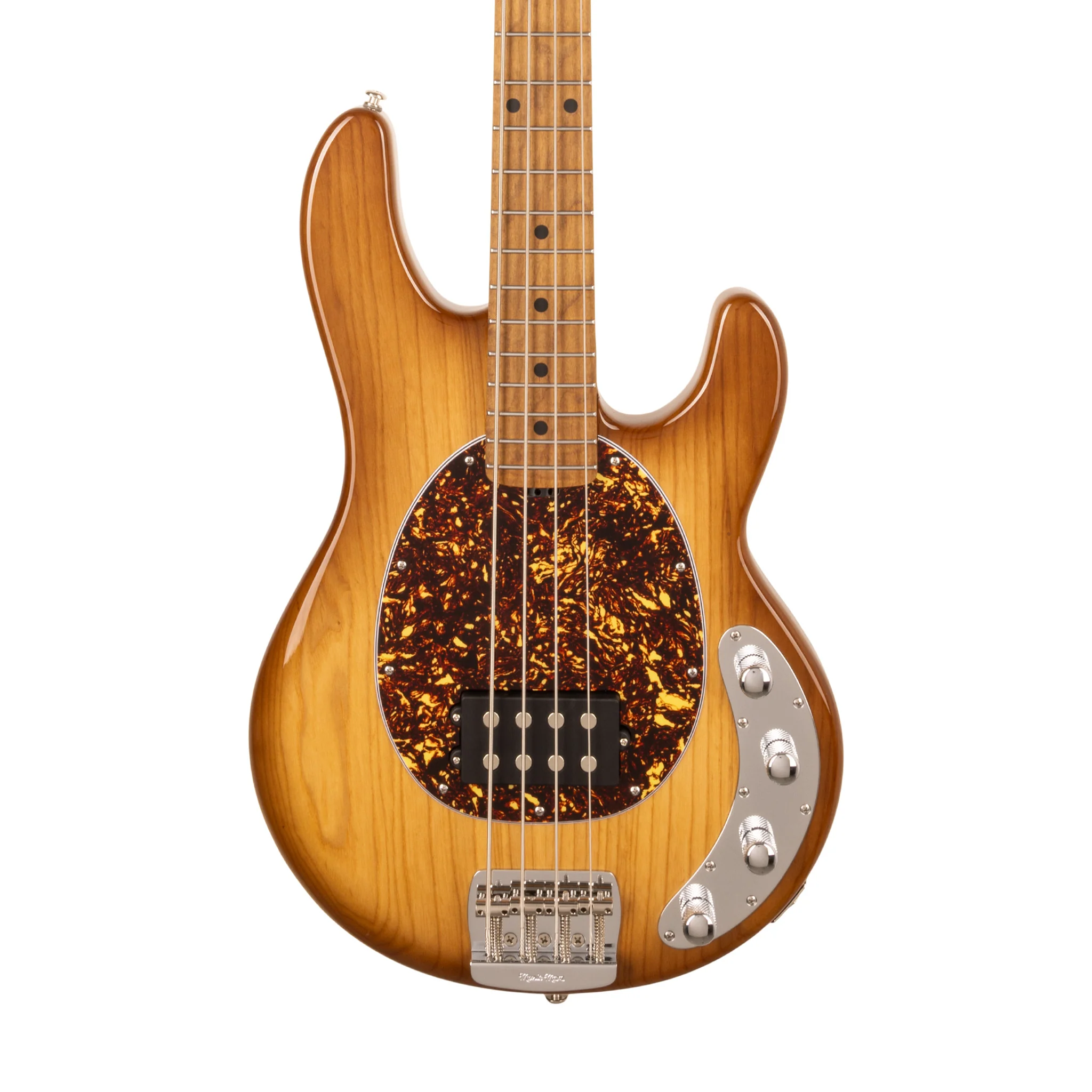 Ernie Ball Music Man StingRay Special Bass Guitar, Maple FB, Hot Honey - Image 3