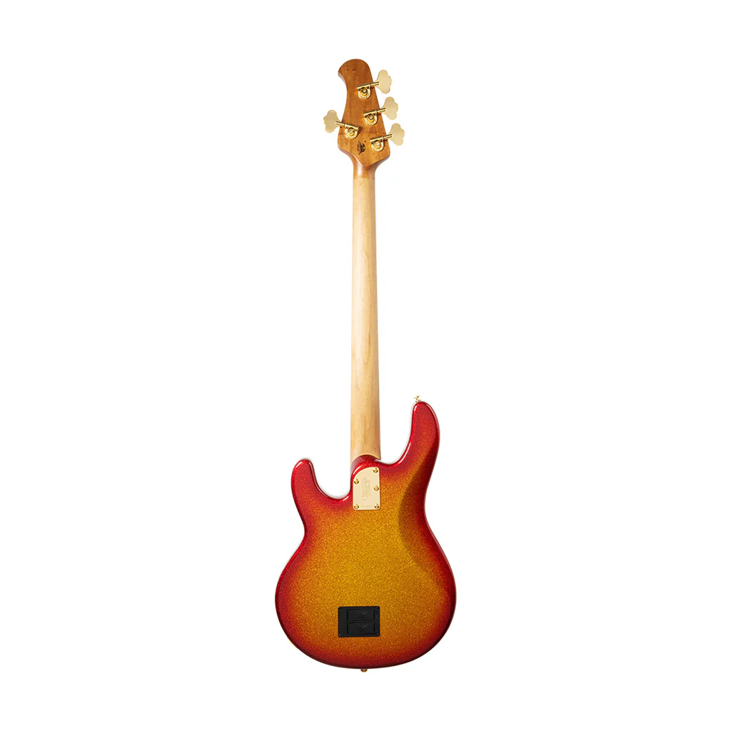 Ernie Ball Music Man StingRay Special Bass Guitar w/Gold Hardware, Roasted Ebony FB, Cherry Punch - Image 2