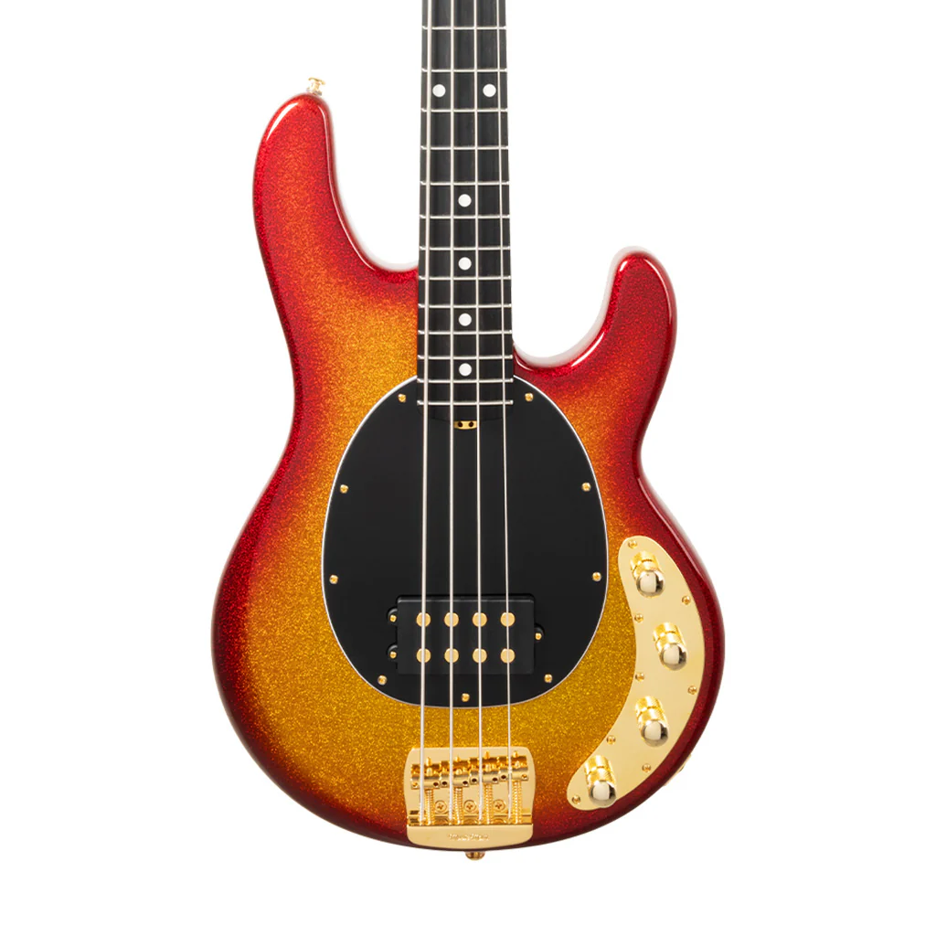 Ernie Ball Music Man StingRay Special Bass Guitar w/Gold Hardware, Roasted Ebony FB, Cherry Punch - Image 3