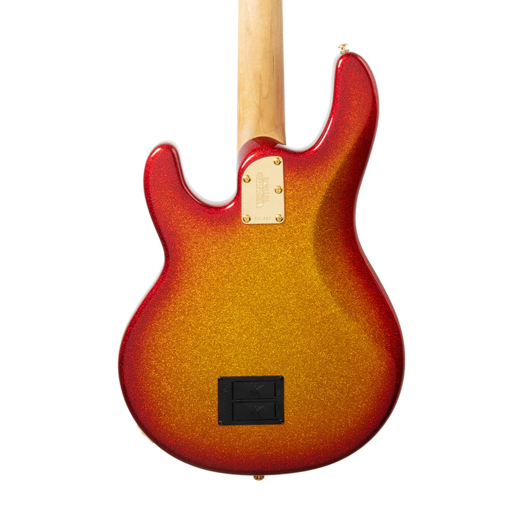 Ernie Ball Music Man StingRay Special Bass Guitar w/Gold Hardware, Roasted Ebony FB, Cherry Punch - Image 4