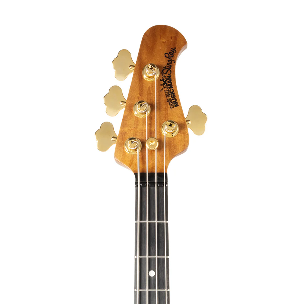 Ernie Ball Music Man StingRay Special Bass Guitar w/Gold Hardware, Roasted Ebony FB, Cherry Punch - Image 5
