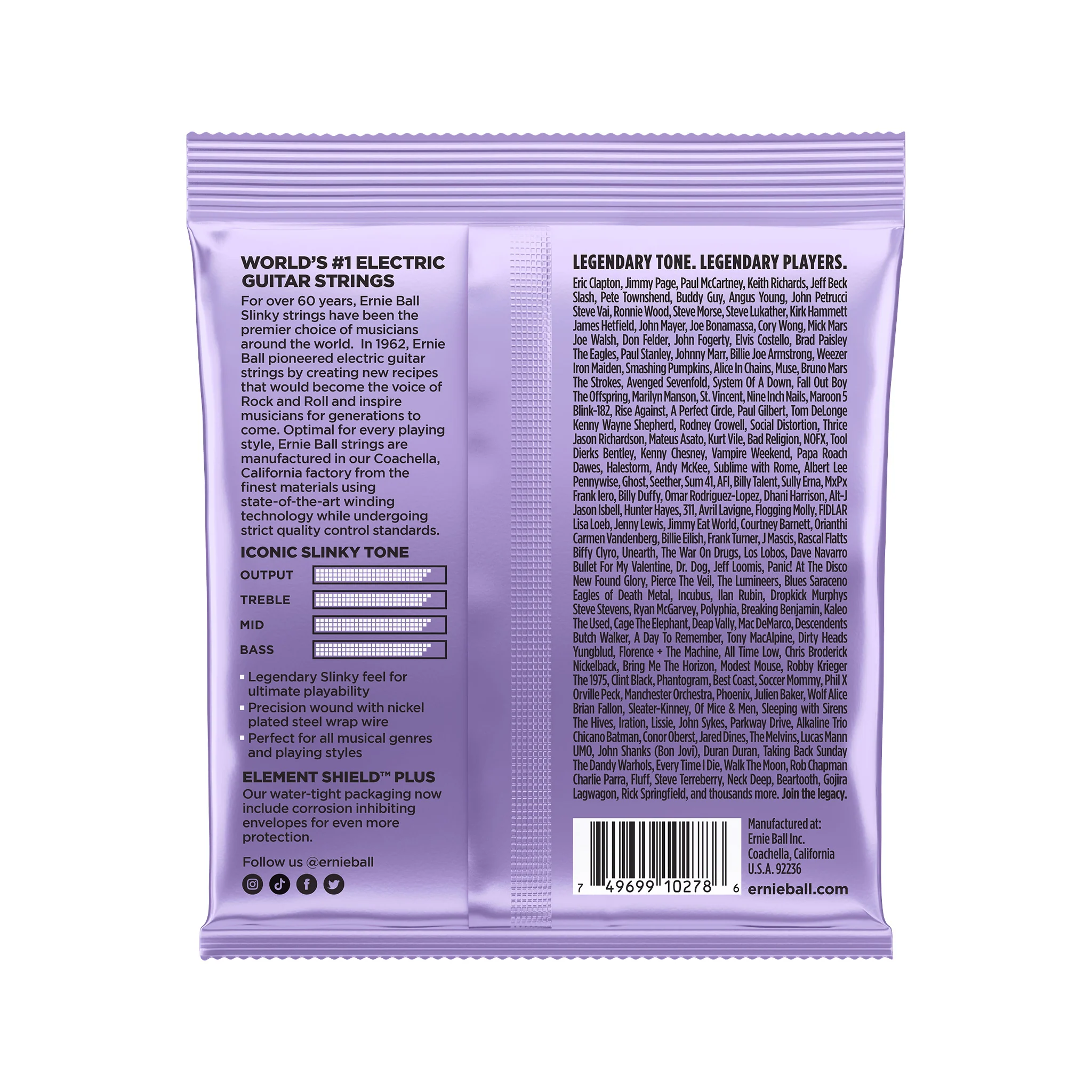 Ernie Ball P02227 Ultra Slinky Nickelwound Electric Guitar Strings, 10-48 - Image 2