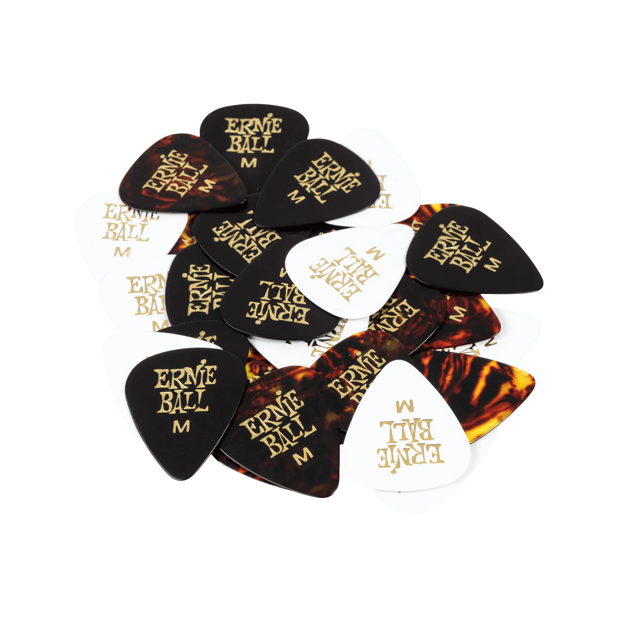 Ernie Ball P09178 Cellulose Guitar Picks, Medium, Pack of 12, Assorted Colors