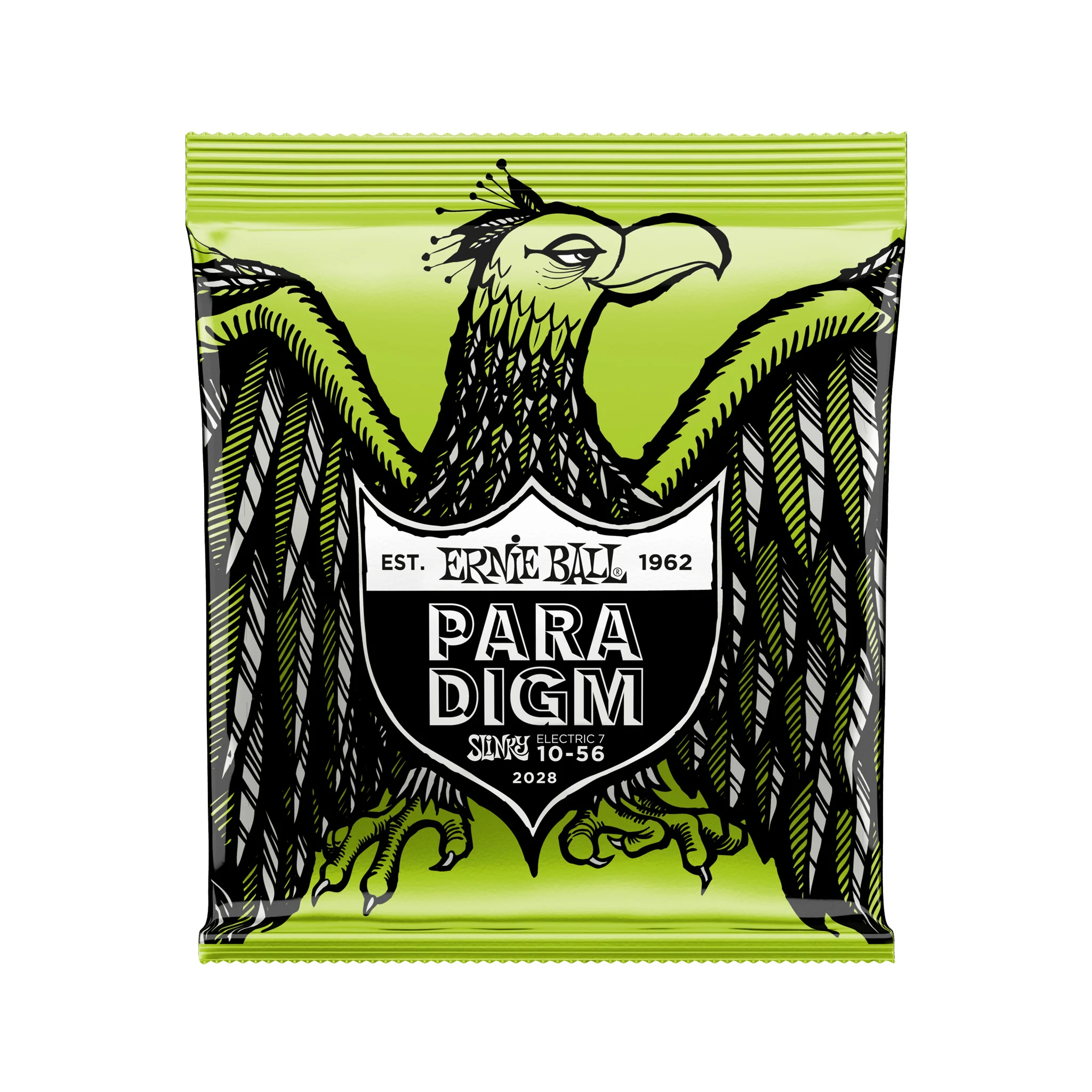 Ernie Ball Paradigm Regular Slinky 7-String Electric Guitar Strings, 10-56