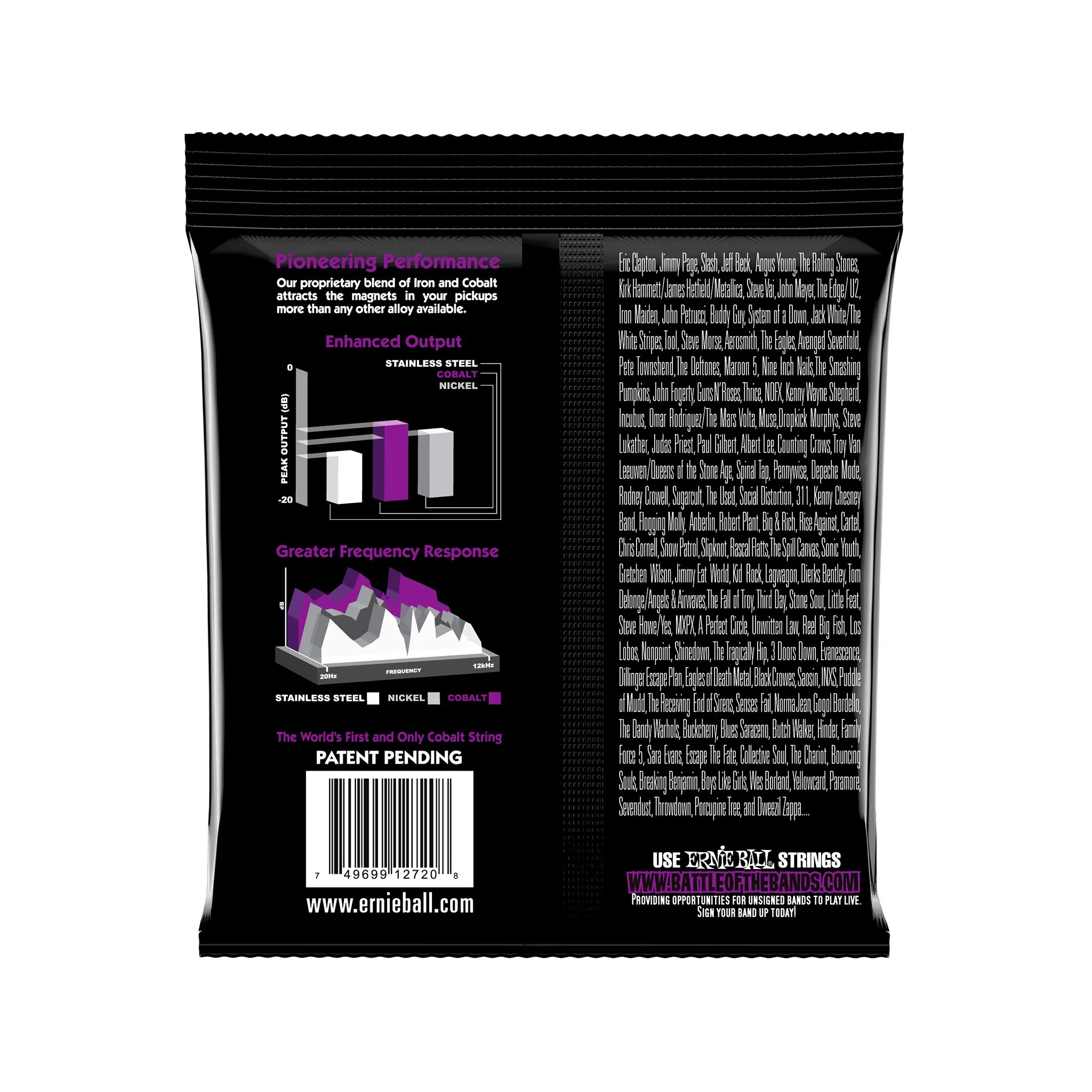 Ernie Ball Power Slinky Cobalt Electric Guitar Strings, 11-48 - Image 2