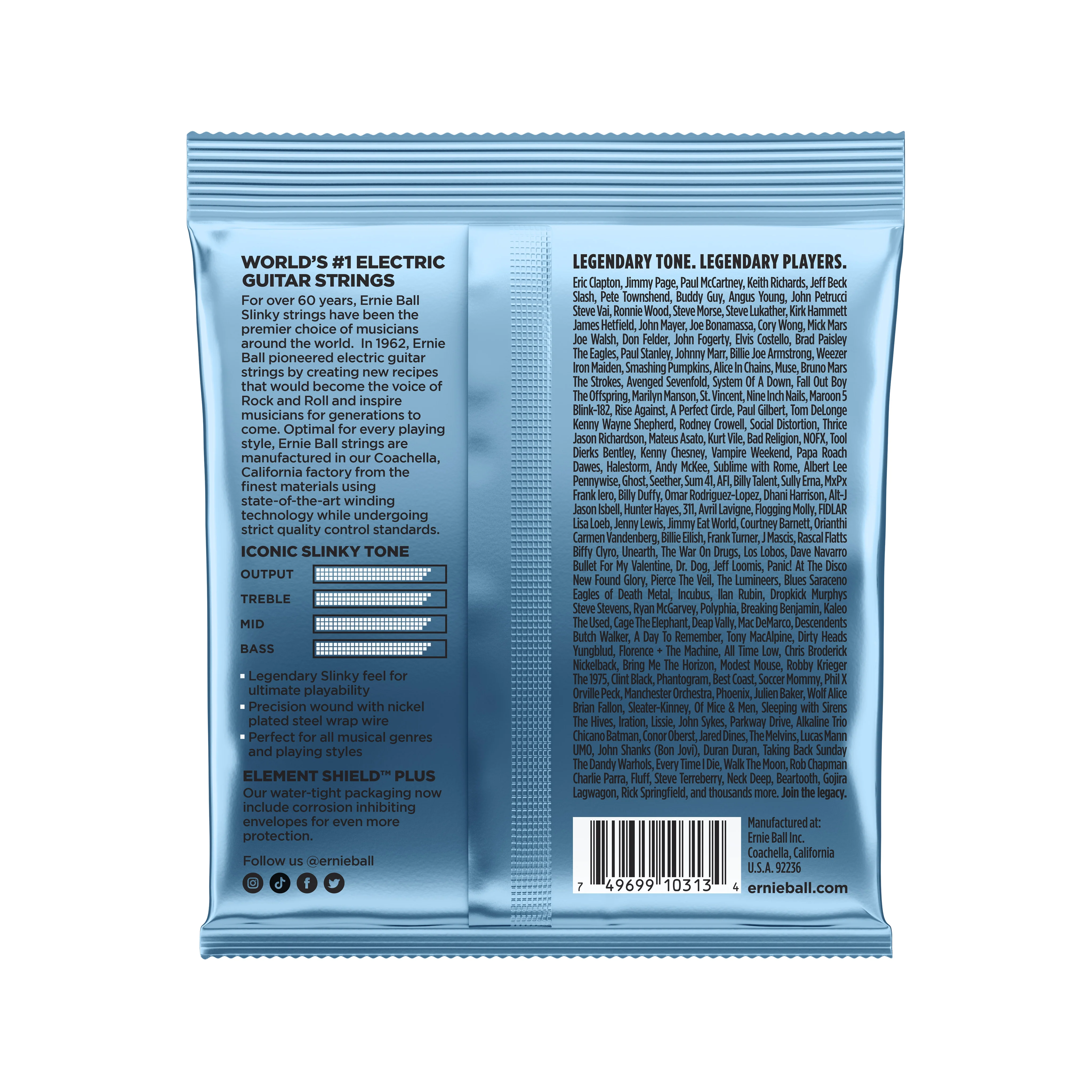 Ernie Ball Primo Slinky Nickel Wound Electric Guitar Strings 9.5-44 - Image 2