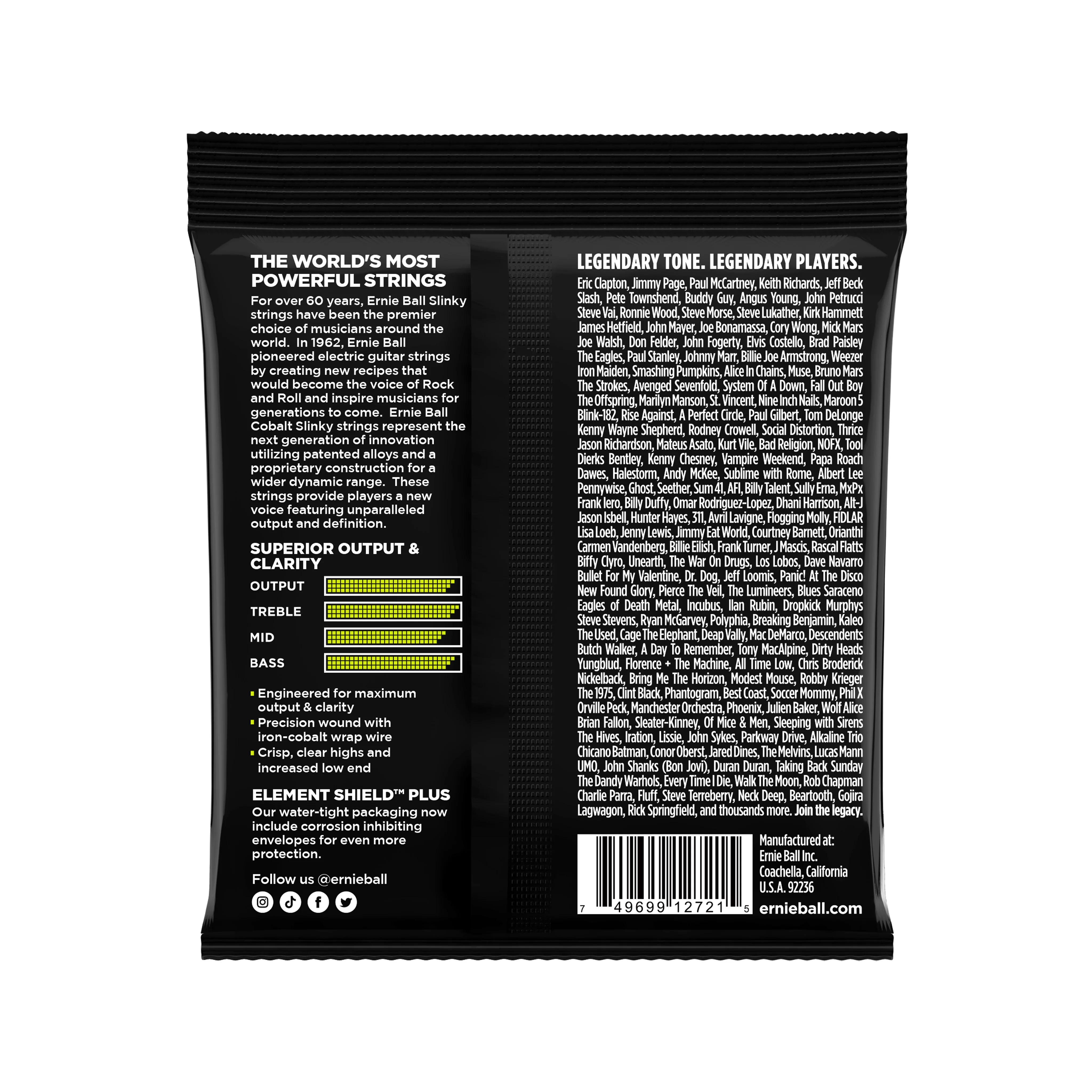 Ernie Ball Regular Slinky Cobalt Electric Guitar Strings, 10-46 - Image 2