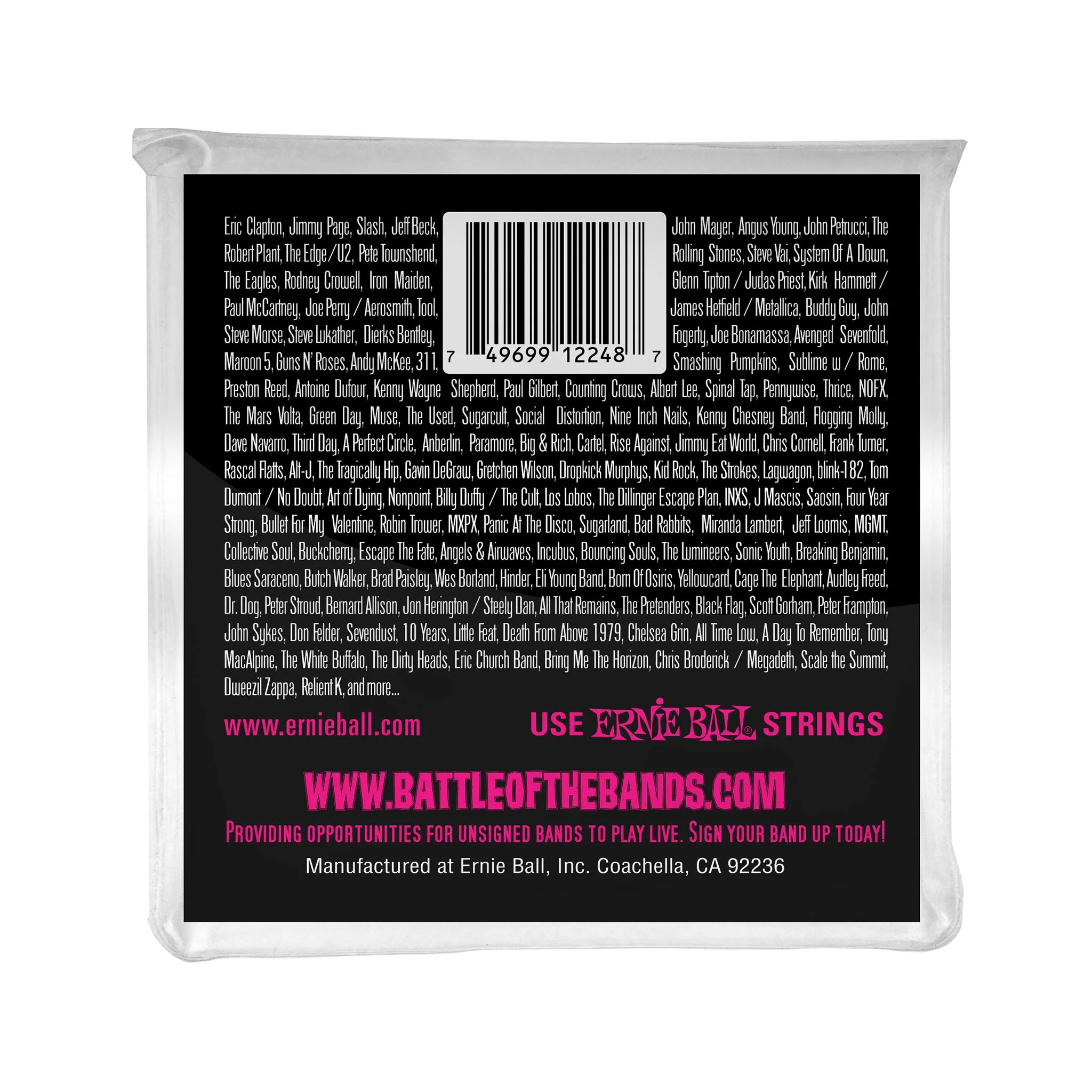 Ernie Ball Super Slinky Stainless Steel Wound Electric Guitar Strings, 9-42 - Image 2
