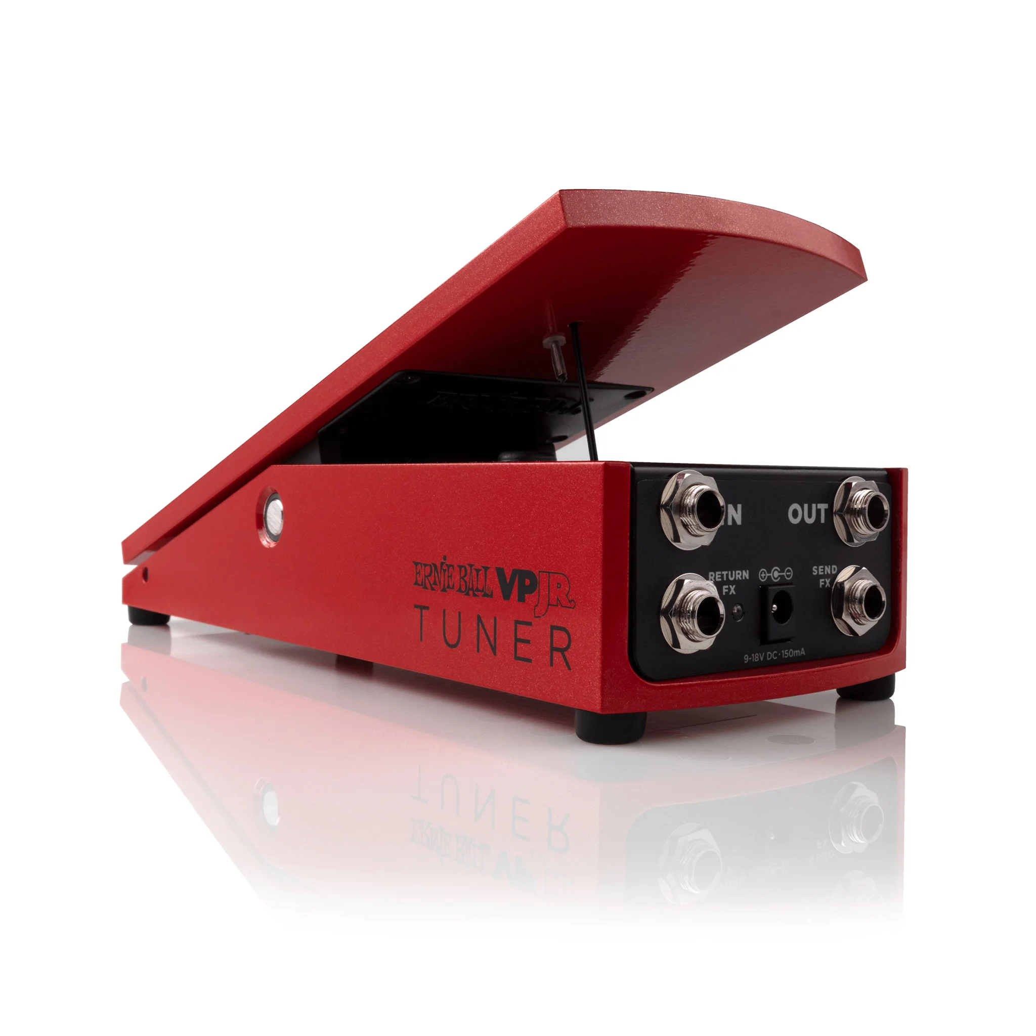 Ernie Ball VPJR Tuner/Volume Guitar Pedal, Red - Image 2