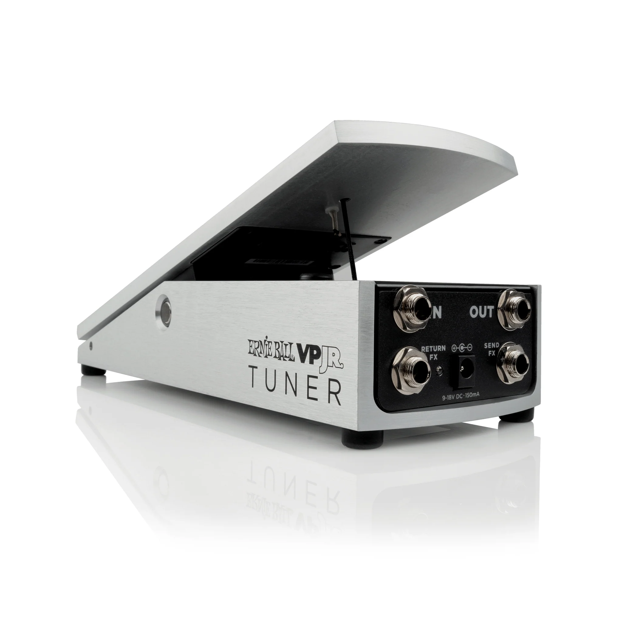 Ernie Ball VPJR Tuner/Volume Guitar Pedal, Silver - Image 2