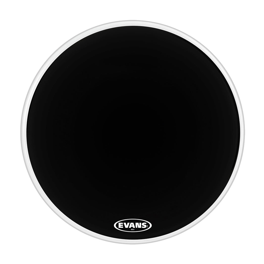 Evans BD24MX1B 24inch MX1 Black - Marching Bass