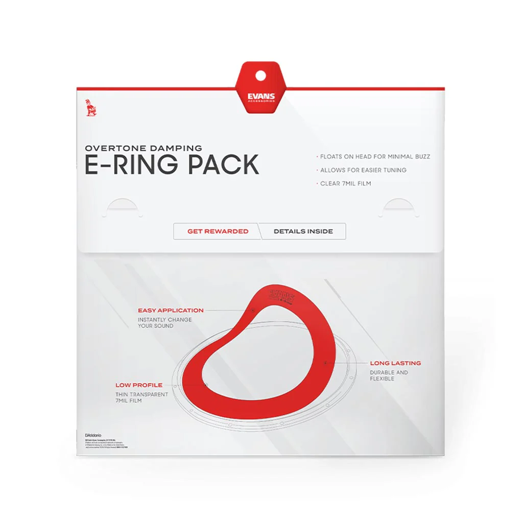 Evans ER-SNARE E-Rings Snare PrePak Drum Muffler Pack - Image 2