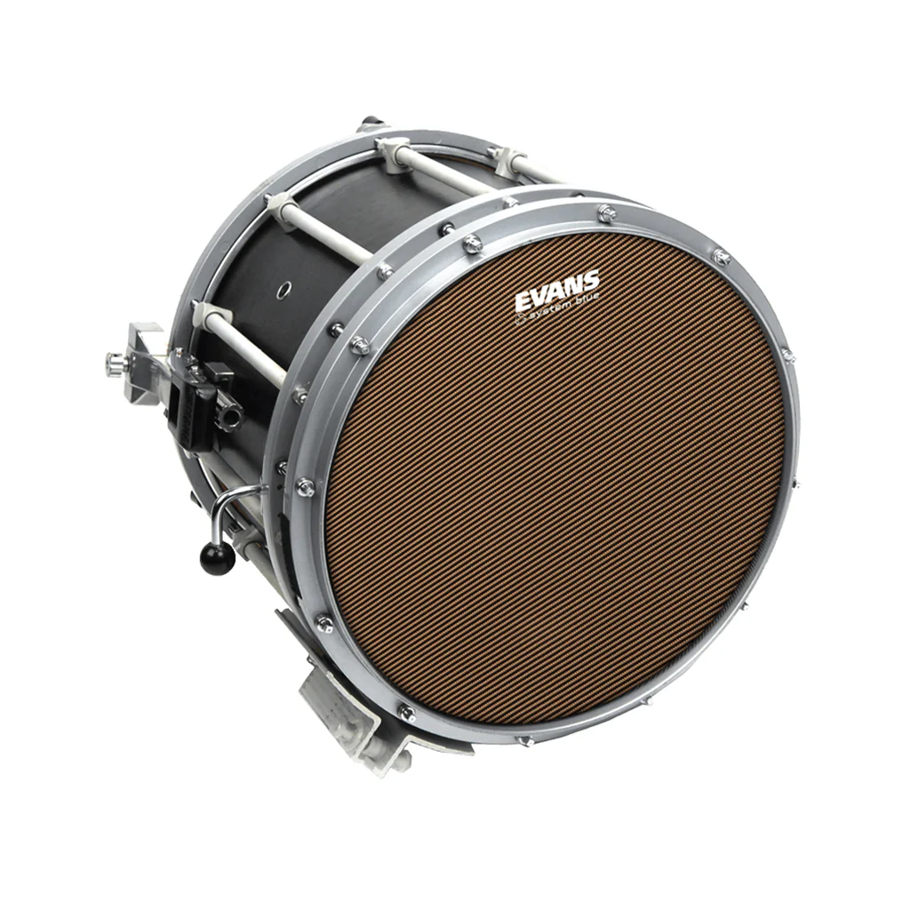 Evans SB14MSB 14inch System Blue Marching Snare Drumhead - Image 3