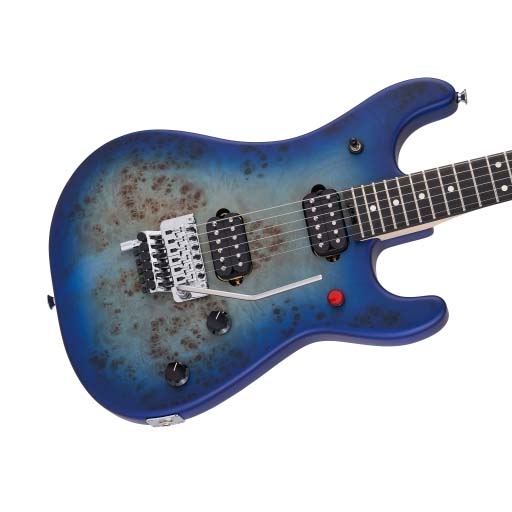 EVH 5150 Series Deluxe Poplar Burl Electric Guitar, Aqua Burst - Image 6
