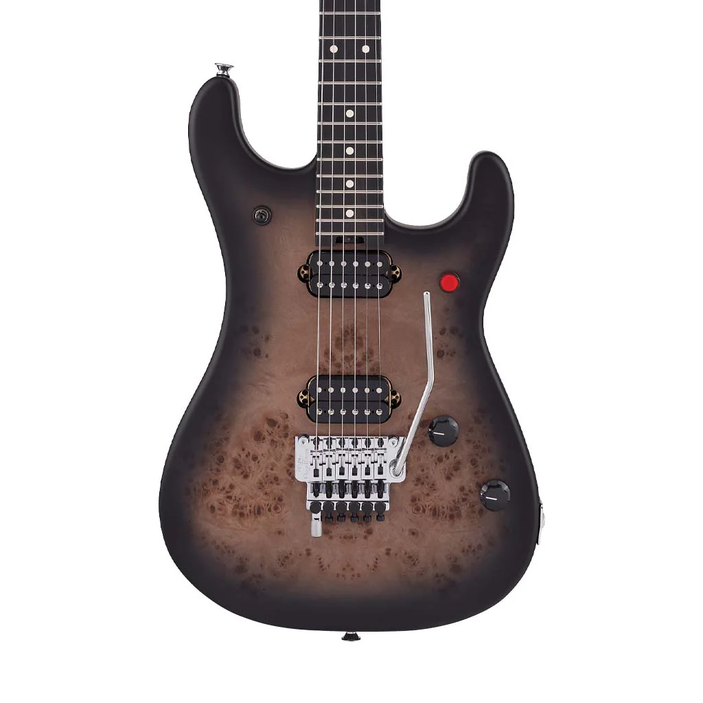 EVH 5150 Series Deluxe Poplar Burl Electric Guitar, Black Burst - Image 4
