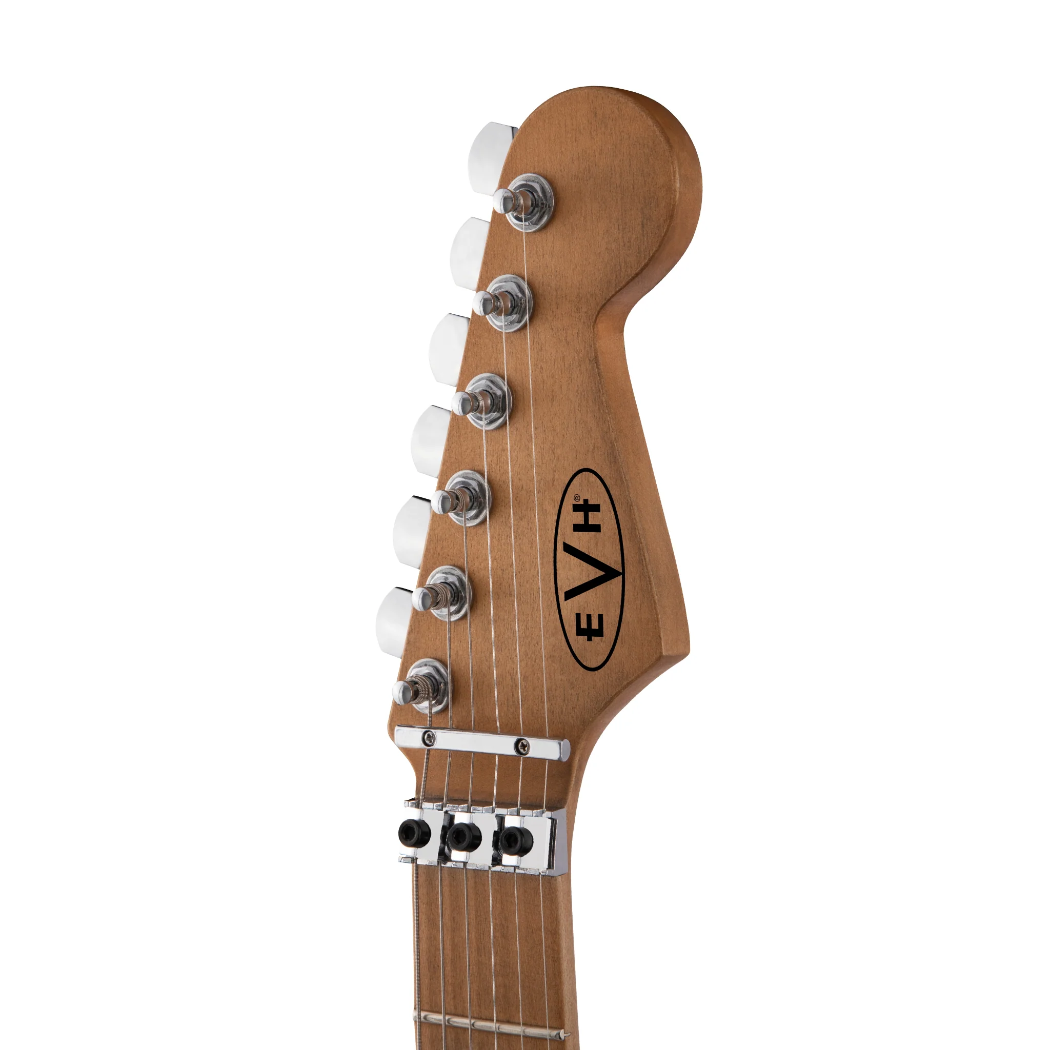 EVH Striped Series Frankie, Maple FB, Red w/ Black & White Stripes - Image 6