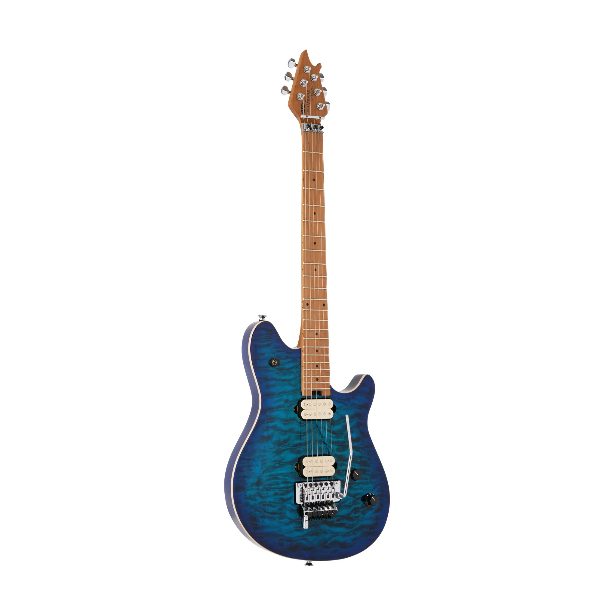 EVH Wolfgang Special QM Electric Guitar, Baked Maple FB, Chlorine Burst - Image 3