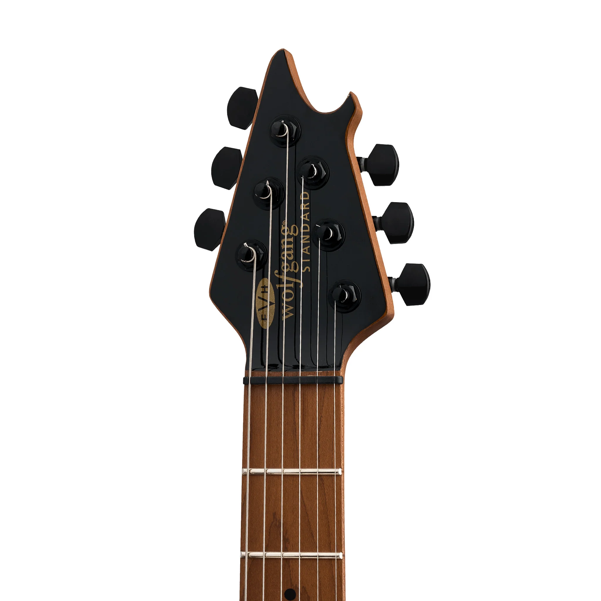 EVH Wolfgang Standard TOM Electric Guitar, Baked Maple FB, Gloss Black - Image 6