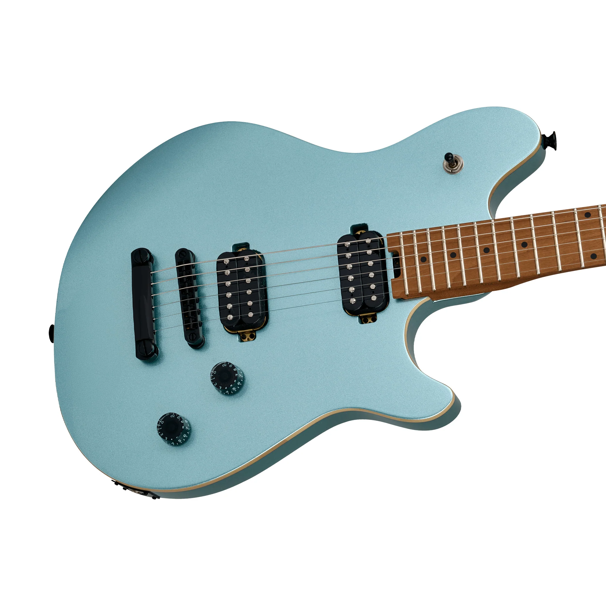 EVH Wolfgang Standard TOM Electric Guitar, Baked Maple FB, Sea Foam Pearl Metallic - Image 5