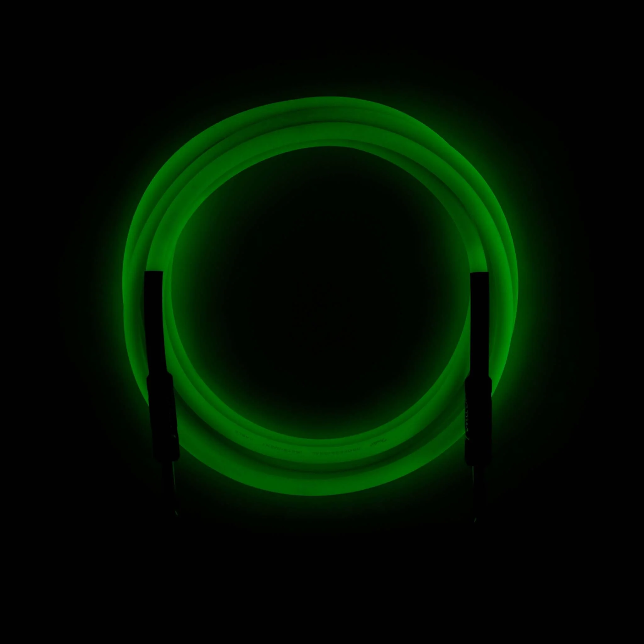 Fender 10 FT Professional Series Glow in the Dark Instrument Cable, Green - Image 4