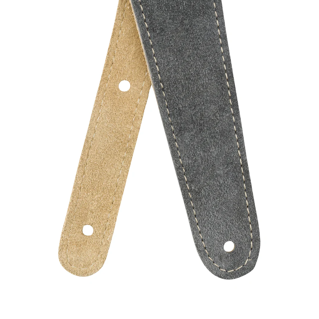 Fender 2inch Reversible Suede Guitar Strap, Gray/Tan - Image 5