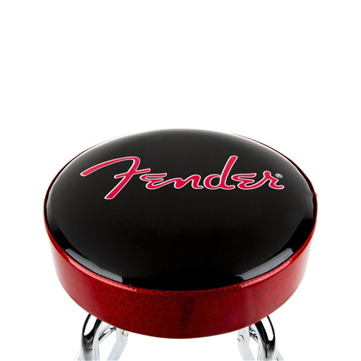Fender 30 Inch Logo Barstool, Red and Black - Image 3