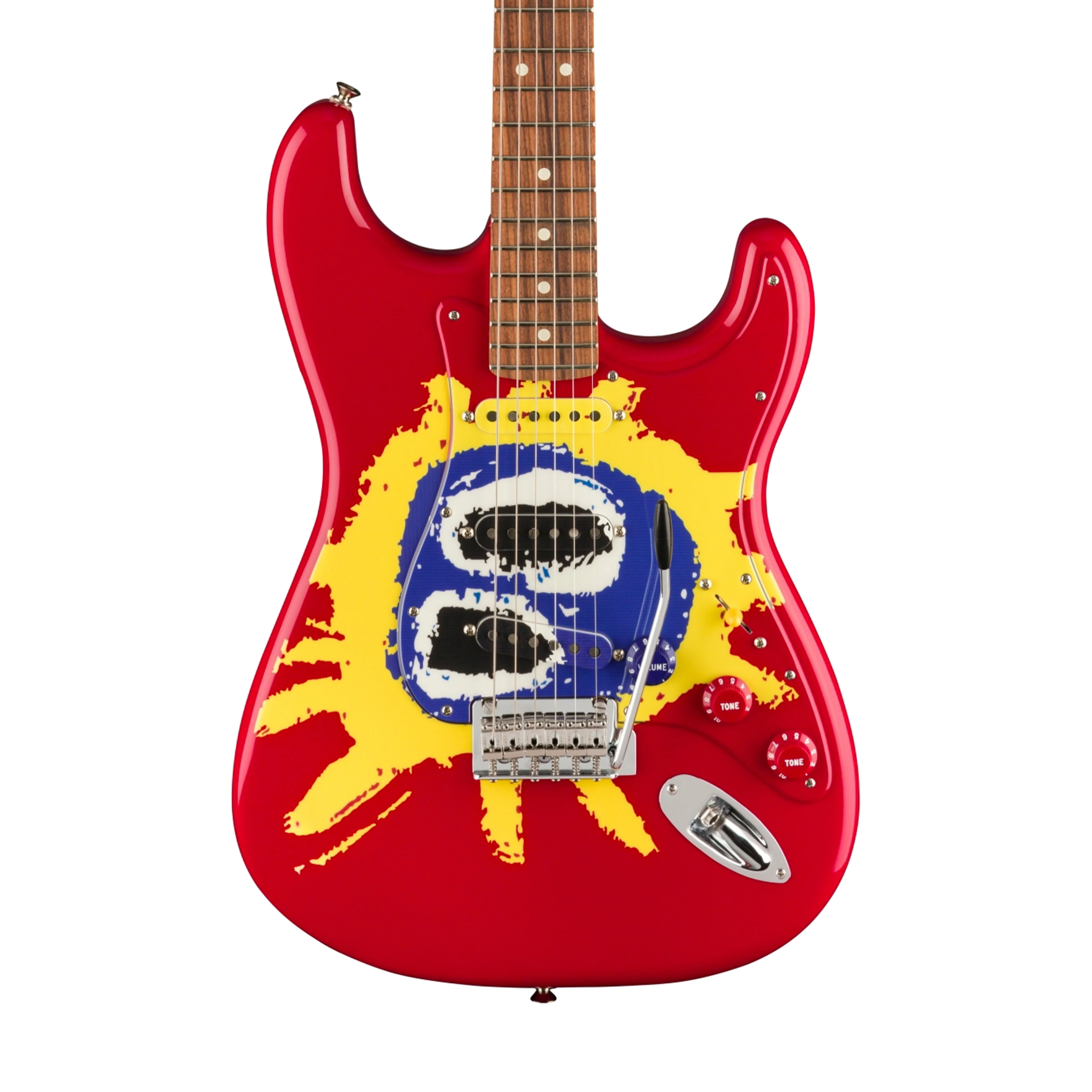 Fender 30th Anniversary Screamadelica Stratocaster Electric Guitar, PF FB, Custom Graphic - Image 3