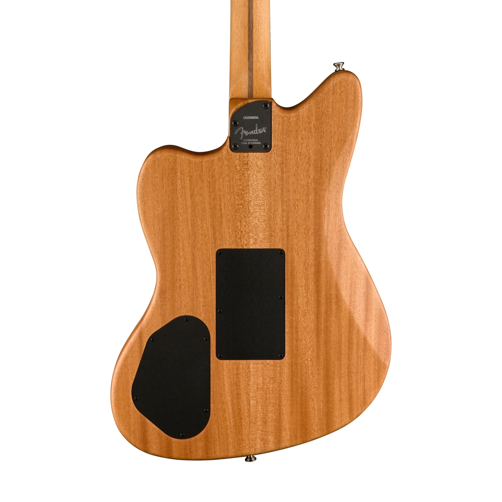 Fender American Acoustasonic Jazzmaster Acoustic Guitar w/bag, Ebony FB, Natural - Image 4