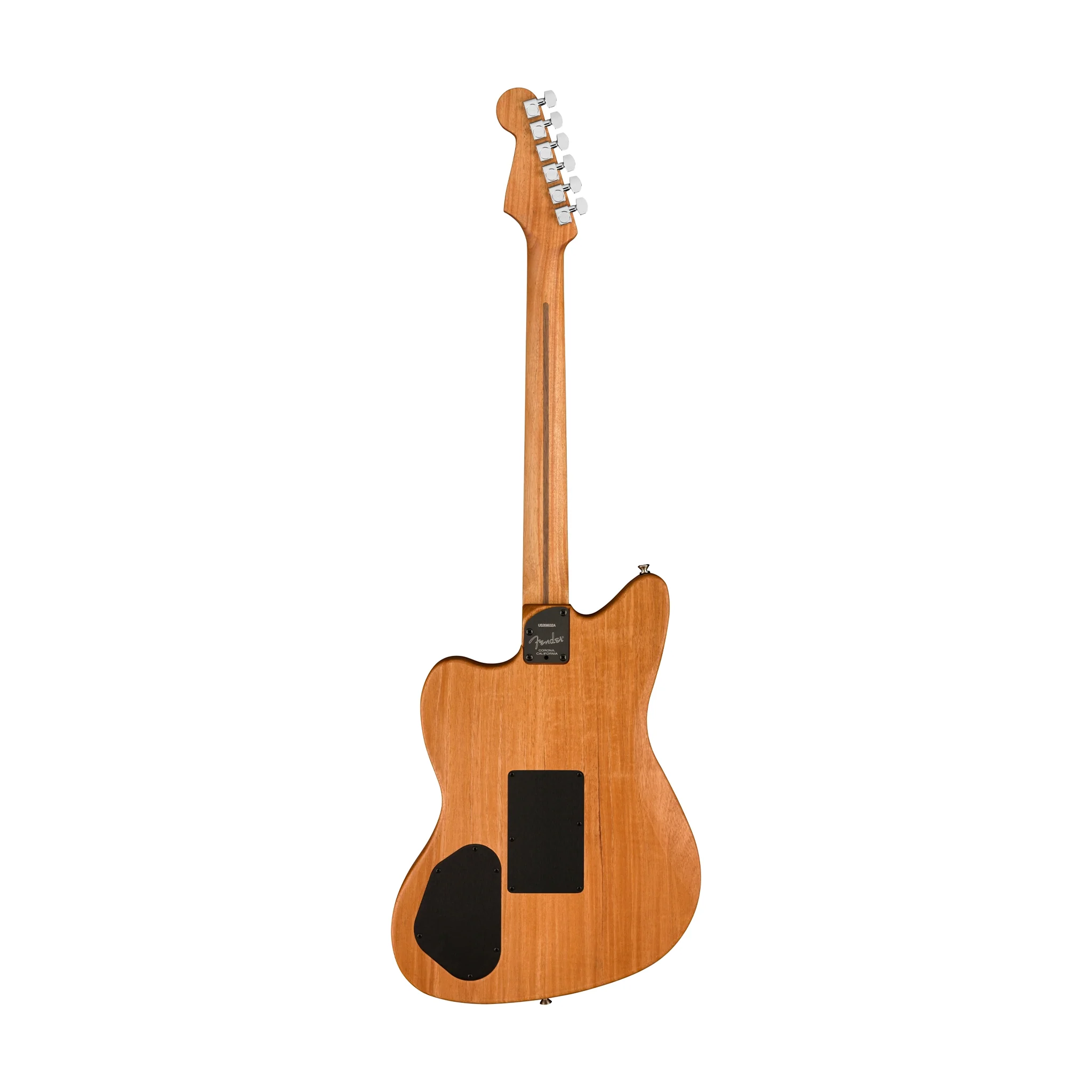 Fender American Acoustasonic Jazzmaster Acoustic Guitar w/bag, Ebony FB, Ocean Turquoise - Image 2