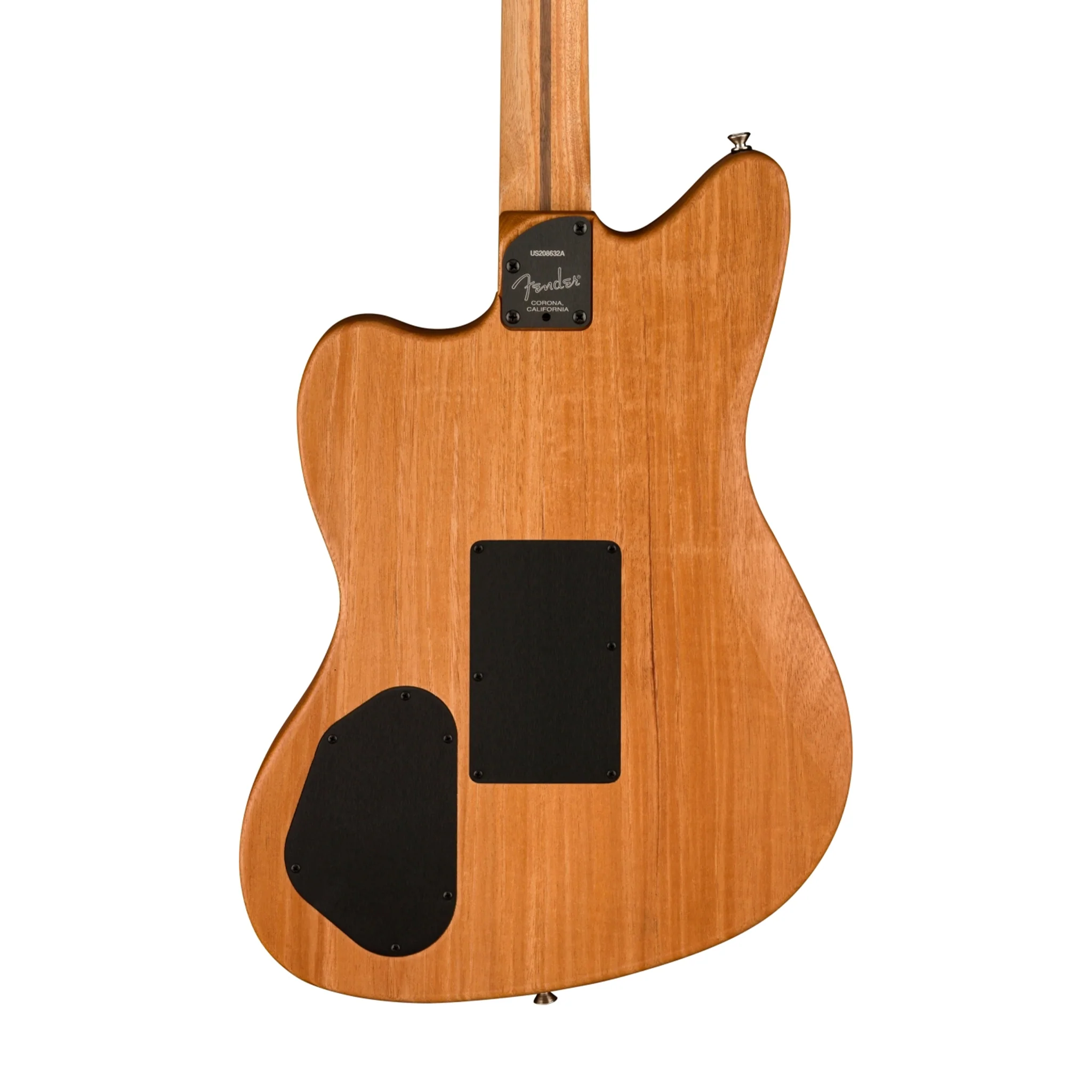 Fender American Acoustasonic Jazzmaster Acoustic Guitar w/bag, Ebony FB, Ocean Turquoise - Image 4