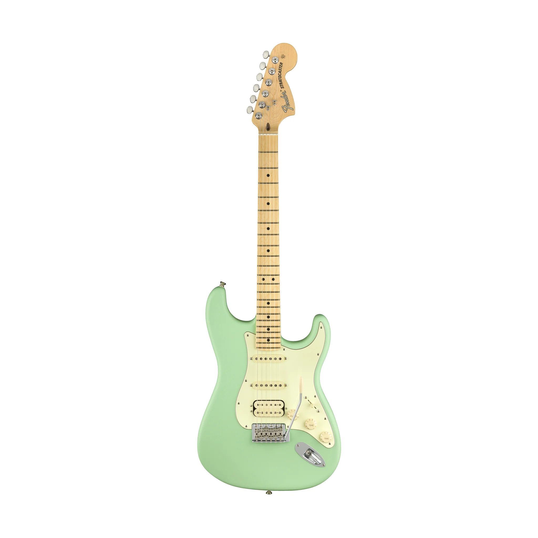 Fender American Performer HSS Stratocaster Electric Guitar, Maple FB, Satin Seafoam Green (B-Stock)