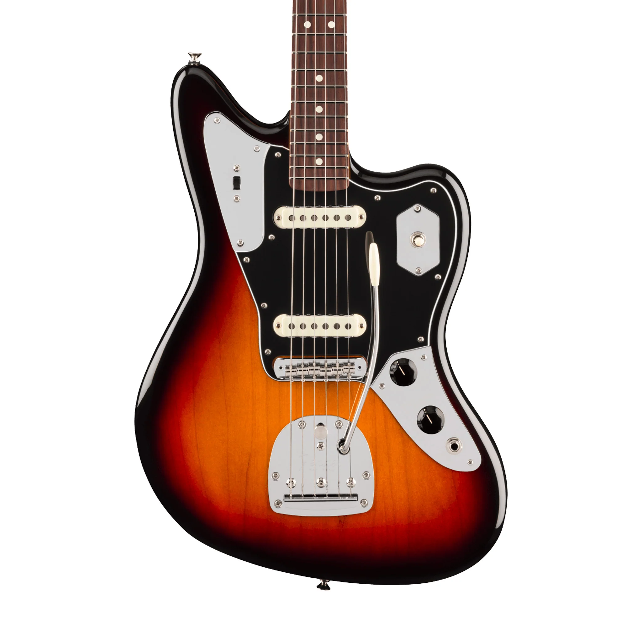 Fender American Professional Classic Jaguar Electric Guitar, RW FB, 3-Color Sunburst - Image 3