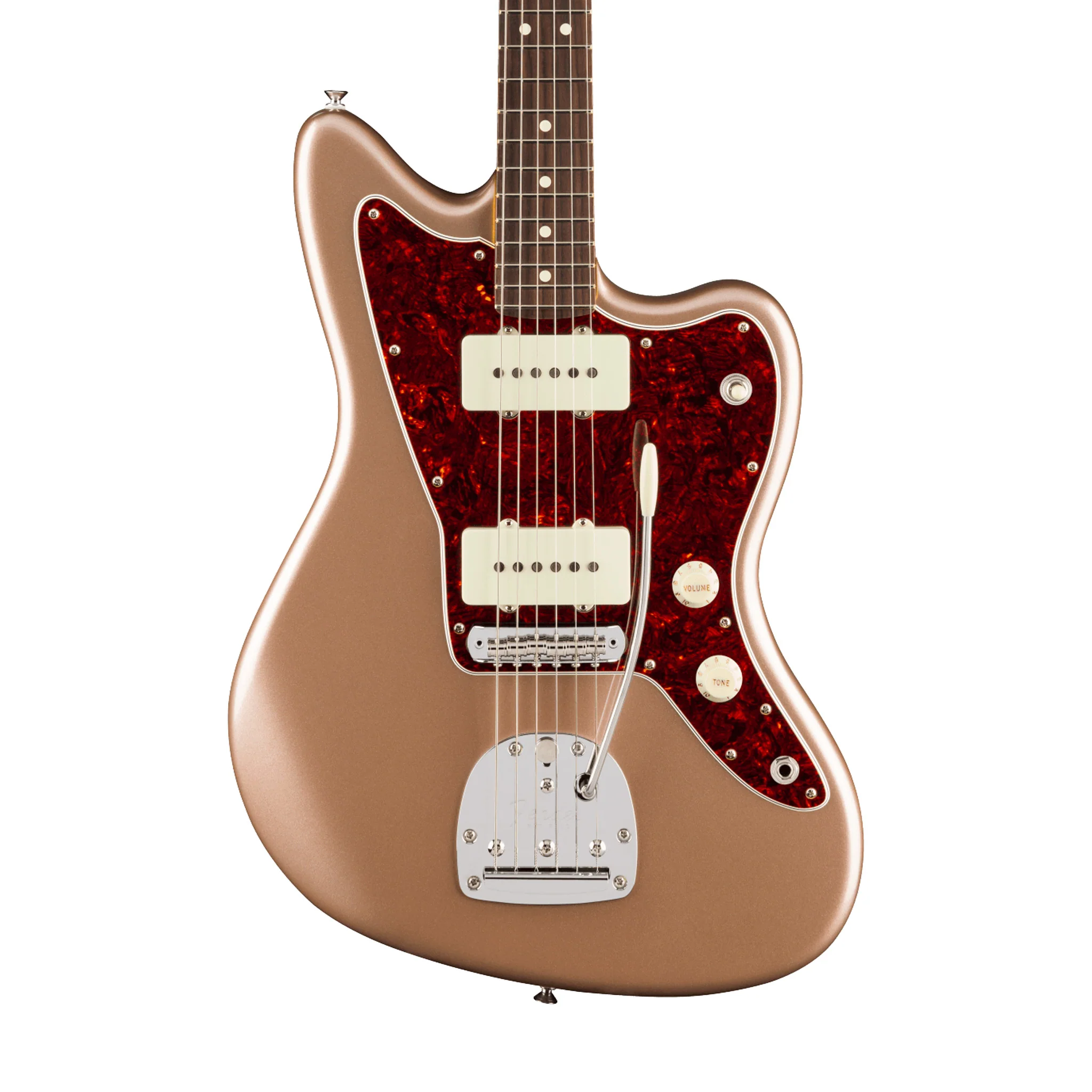 Fender American Professional Classic Jazzmaster Electric Guitar, RW FB, Faded Firemist Gold - Image 3