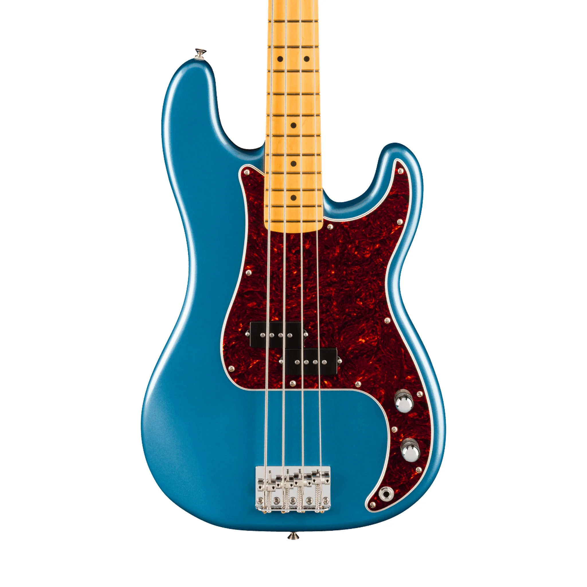 Fender American Professional Classic Precision Bass Guitar, Maple FB, Faded Lake Placid Blue - Image 3
