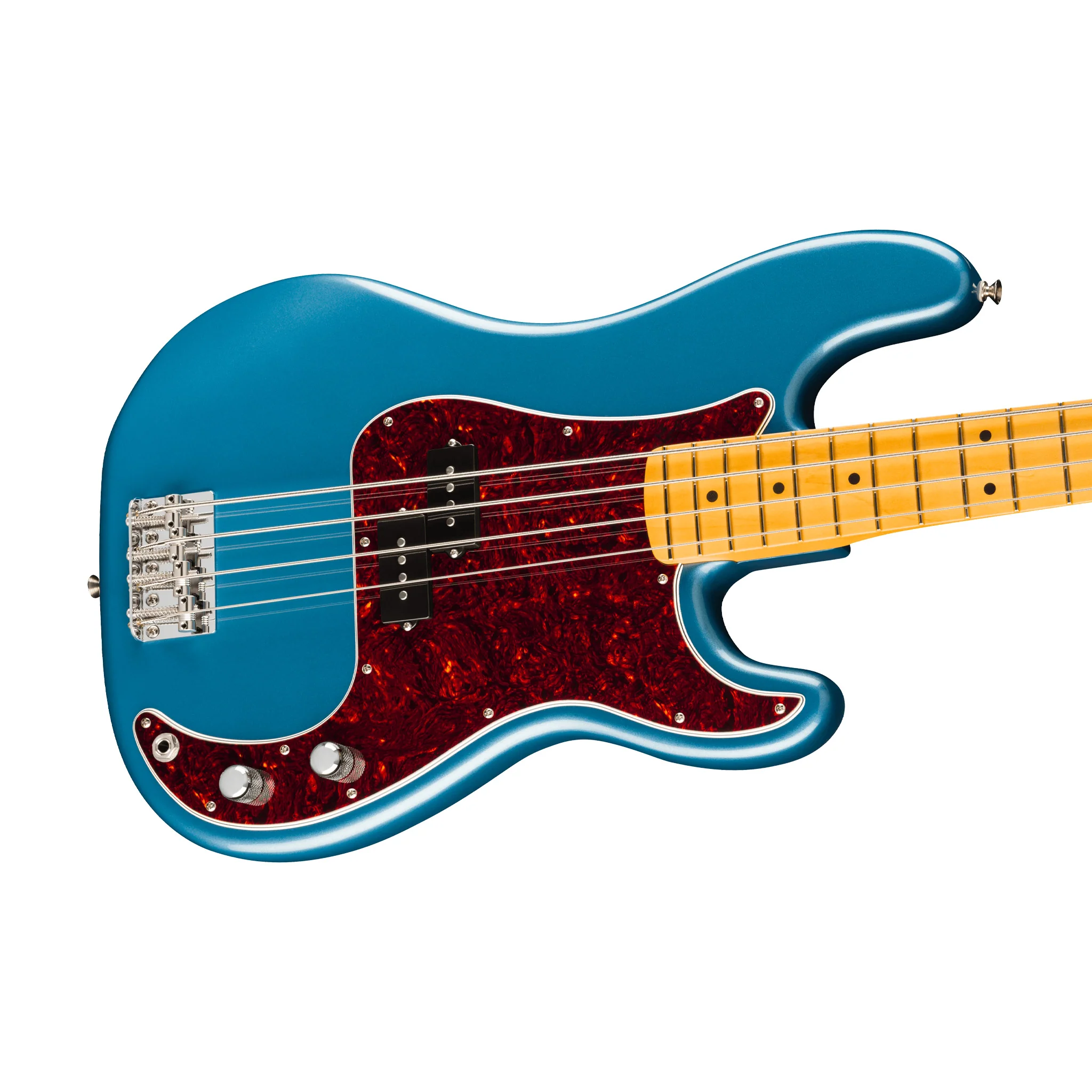 Fender American Professional Classic Precision Bass Guitar, Maple FB, Faded Lake Placid Blue - Image 5