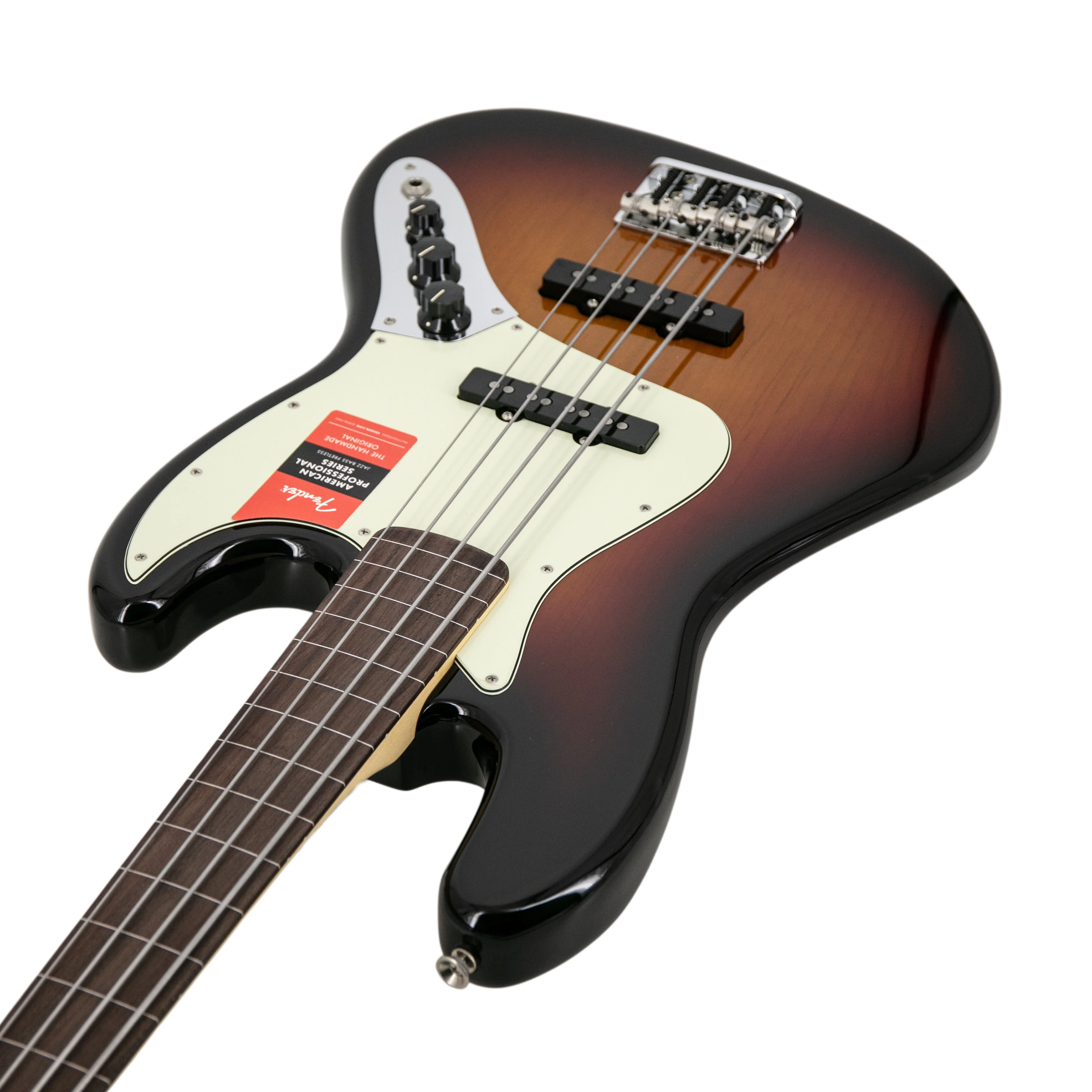 Fender American Professional Fretless Jazz Bass Guitar, Rosewood FB, 3-Tone Sunburst, US1903XXXX - Image 2