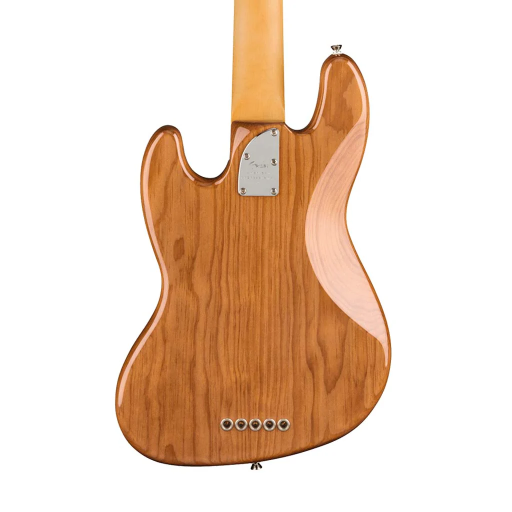 Fender American Professional II 5-String Jazz Bass Electric Guitar, Maple FB, Roasted Pine - Image 4