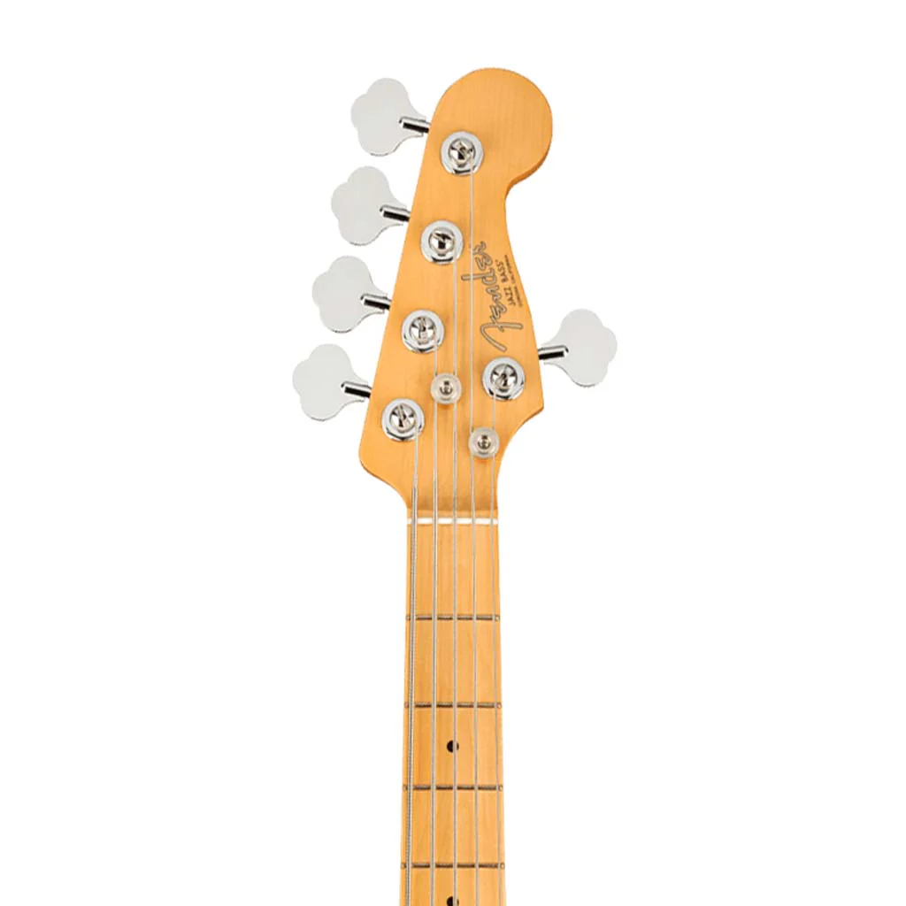 Fender American Professional II 5-String Jazz Bass Electric Guitar, Maple FB, Roasted Pine - Image 5
