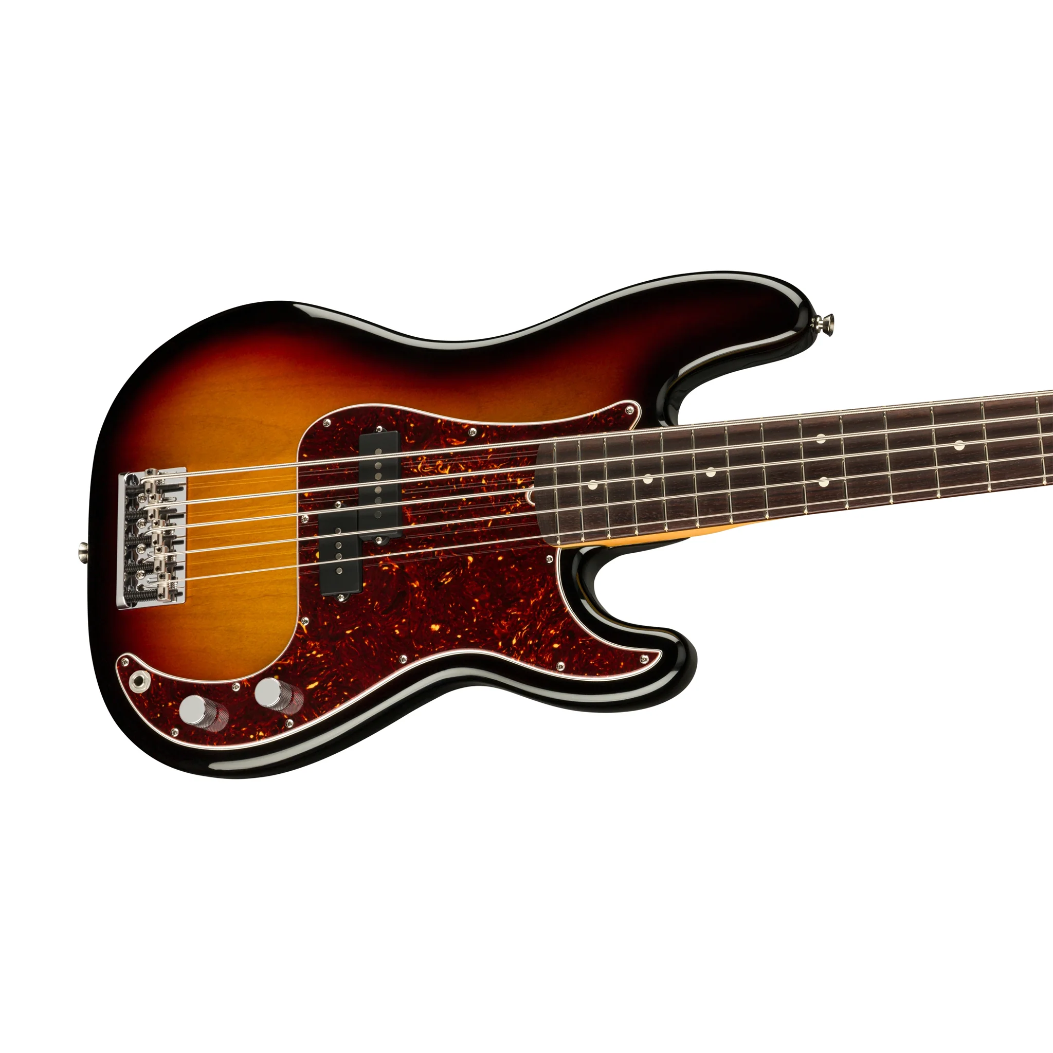 Fender American Professional II Precision Bass V Electric Guitar, RW FB, 3-Tone Sunburst - Image 4
