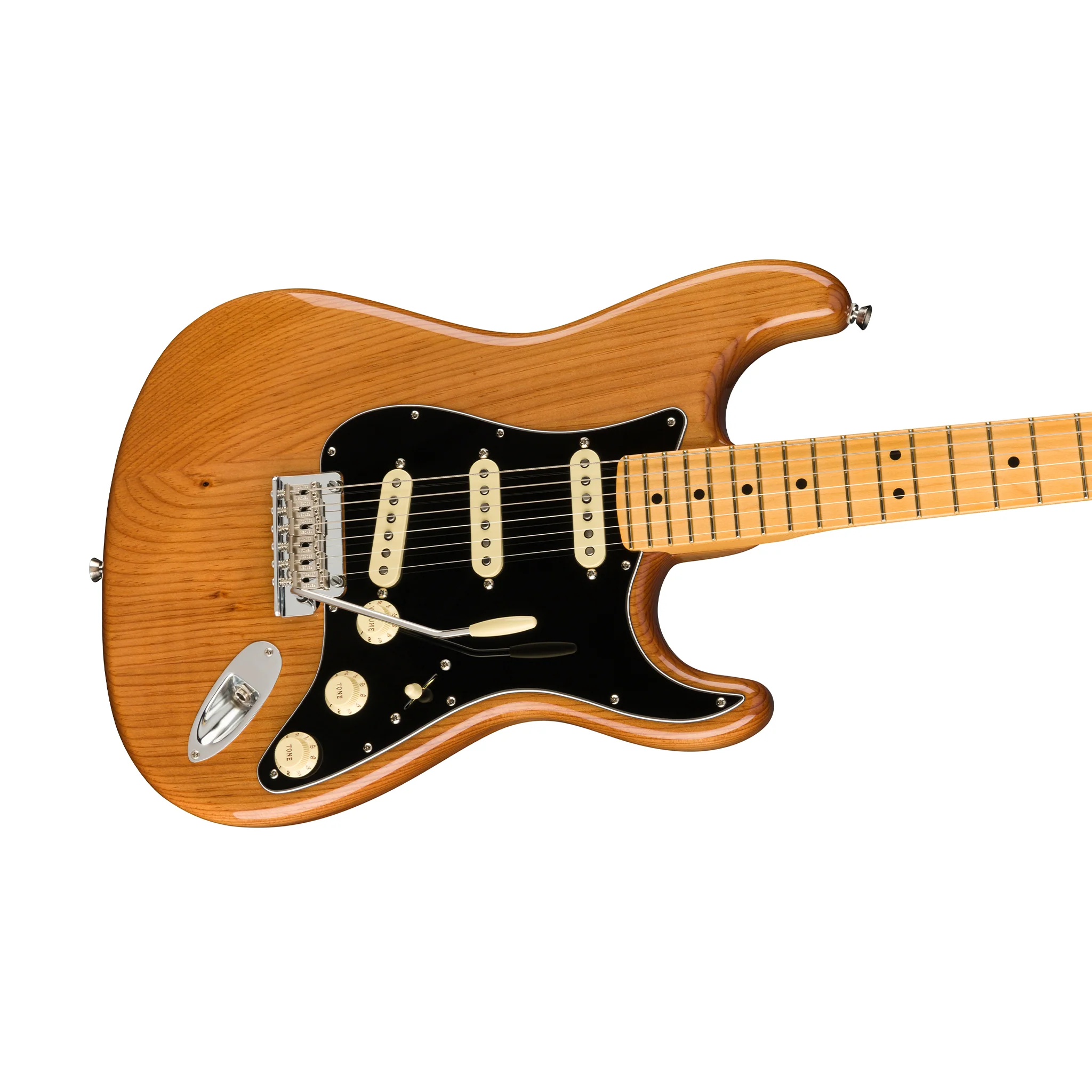 Fender American Professional II Stratocaster Electric Guitar, Maple FB, Roasted Pine - Image 3