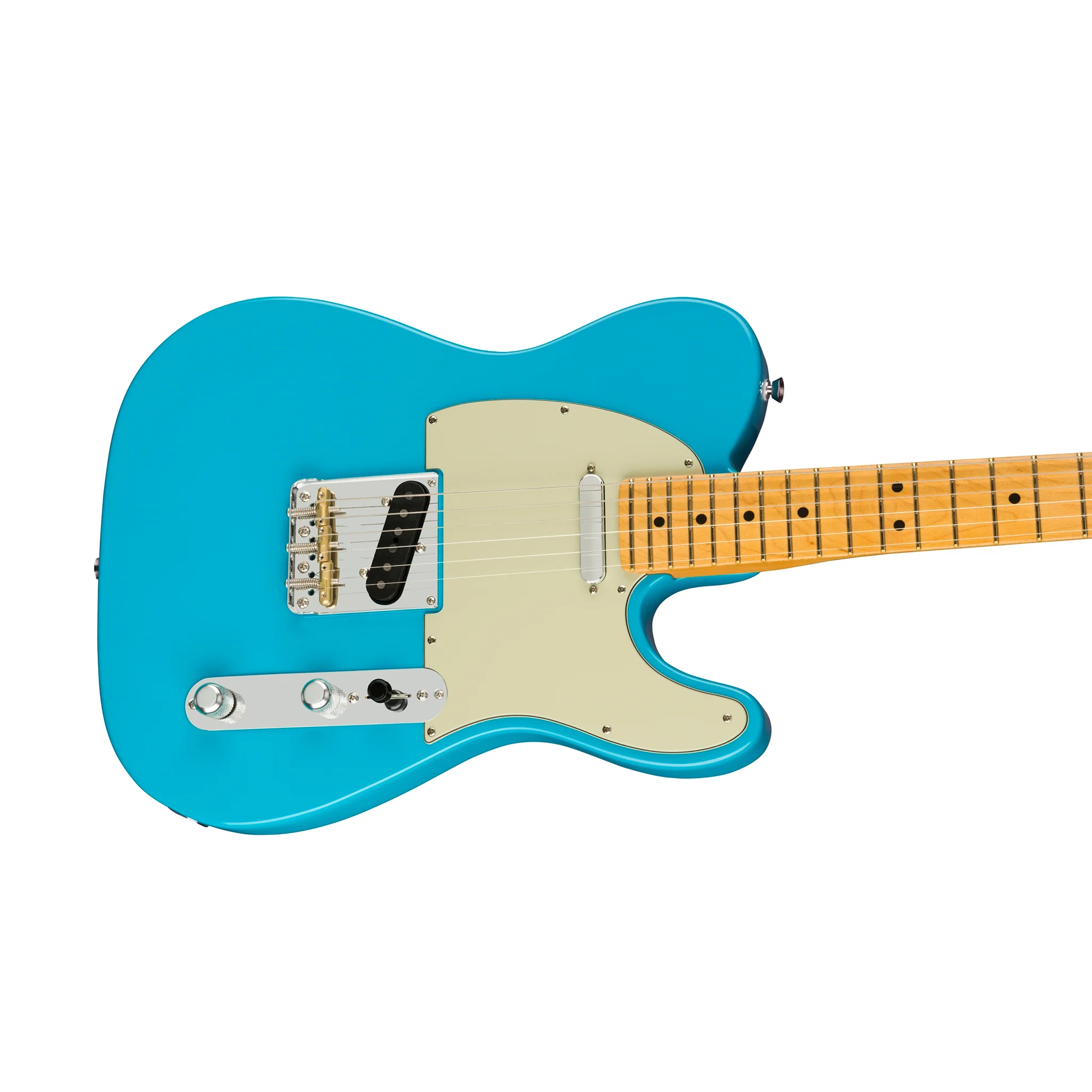 Fender American Professional II Telecaster Electric Guitar, Maple FB, Miami Blue - Image 3