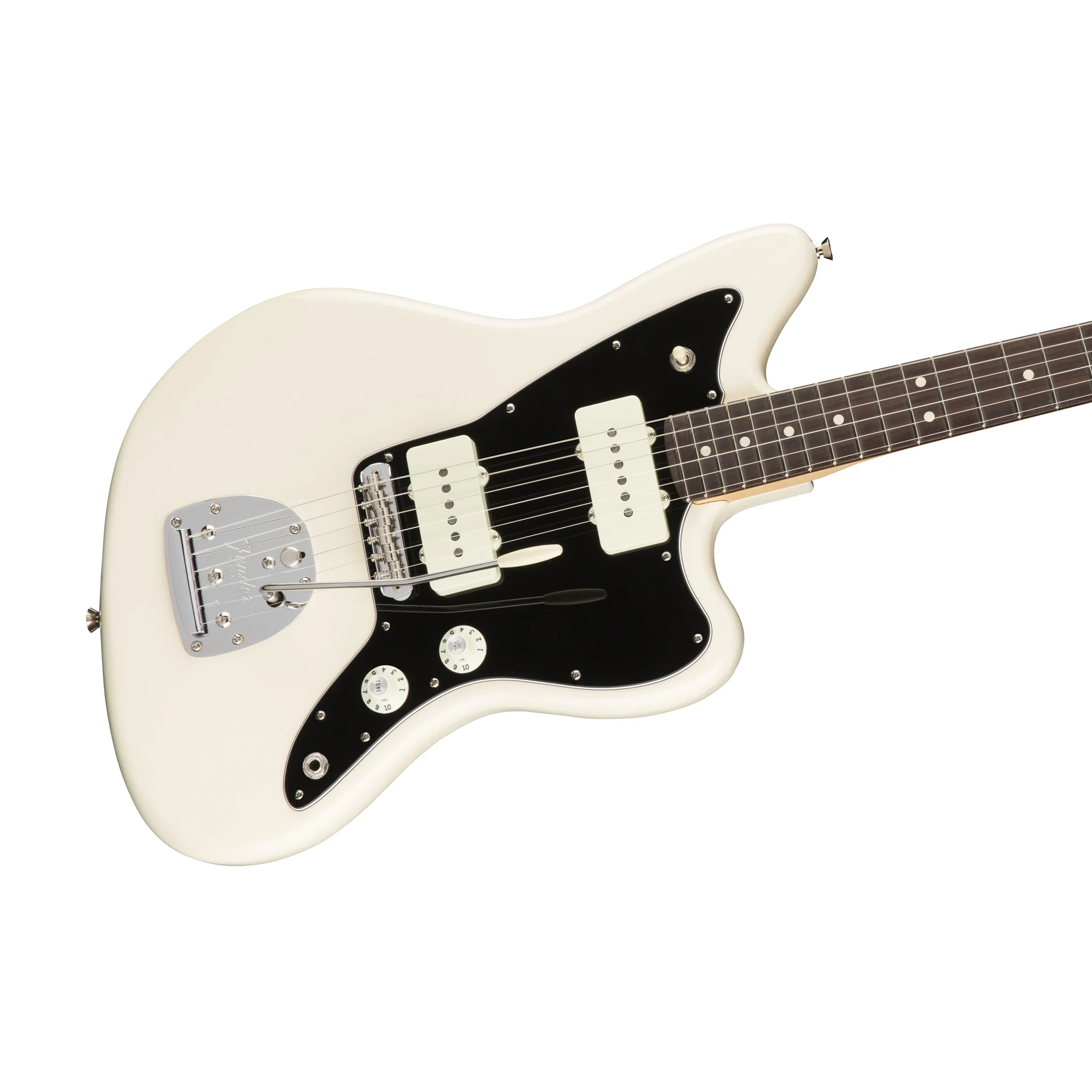 Fender American Professional Jazzmaster Electric Guitar, RW FB, Olympic White - Image 3