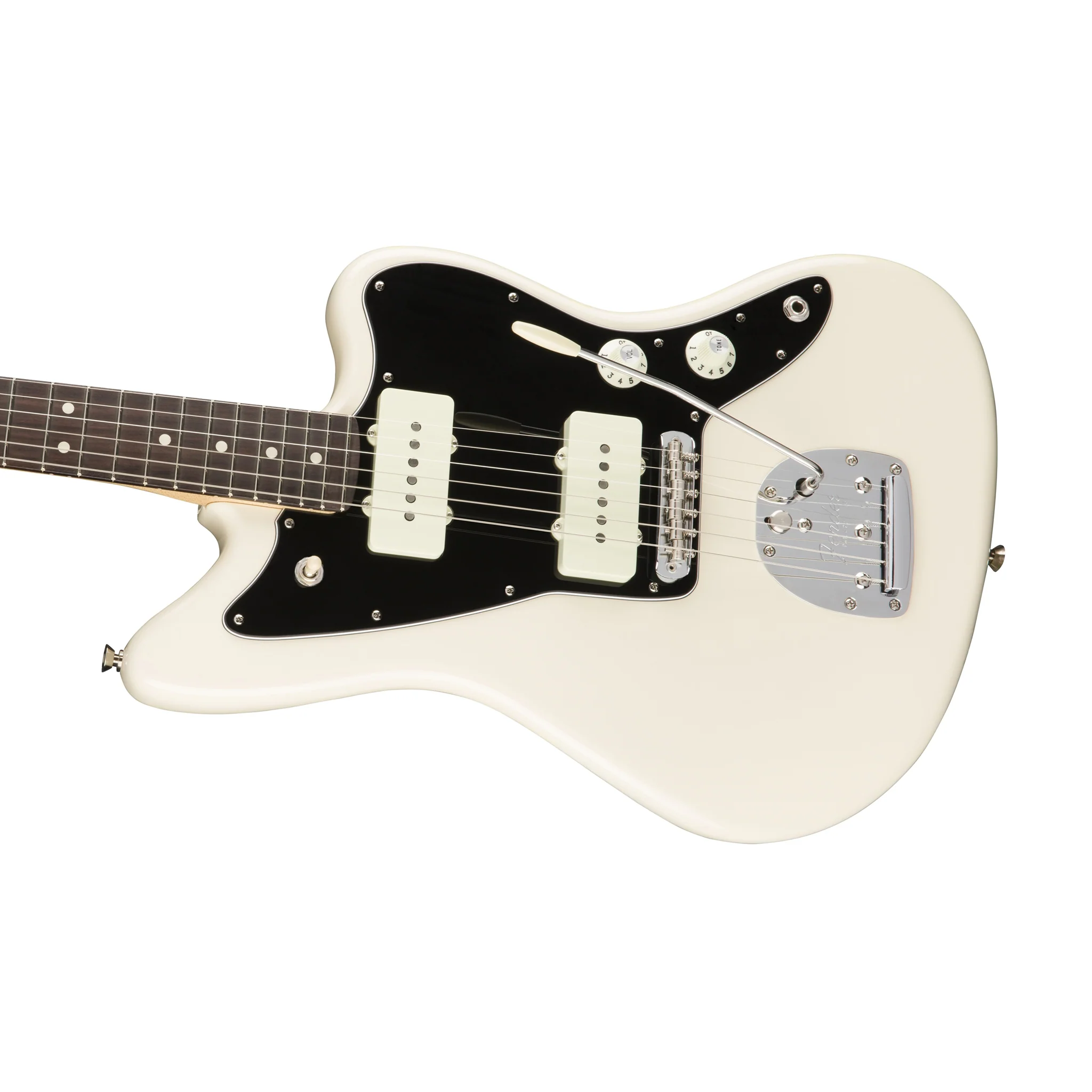 Fender American Professional Jazzmaster Electric Guitar, RW FB, Olympic White - Image 4
