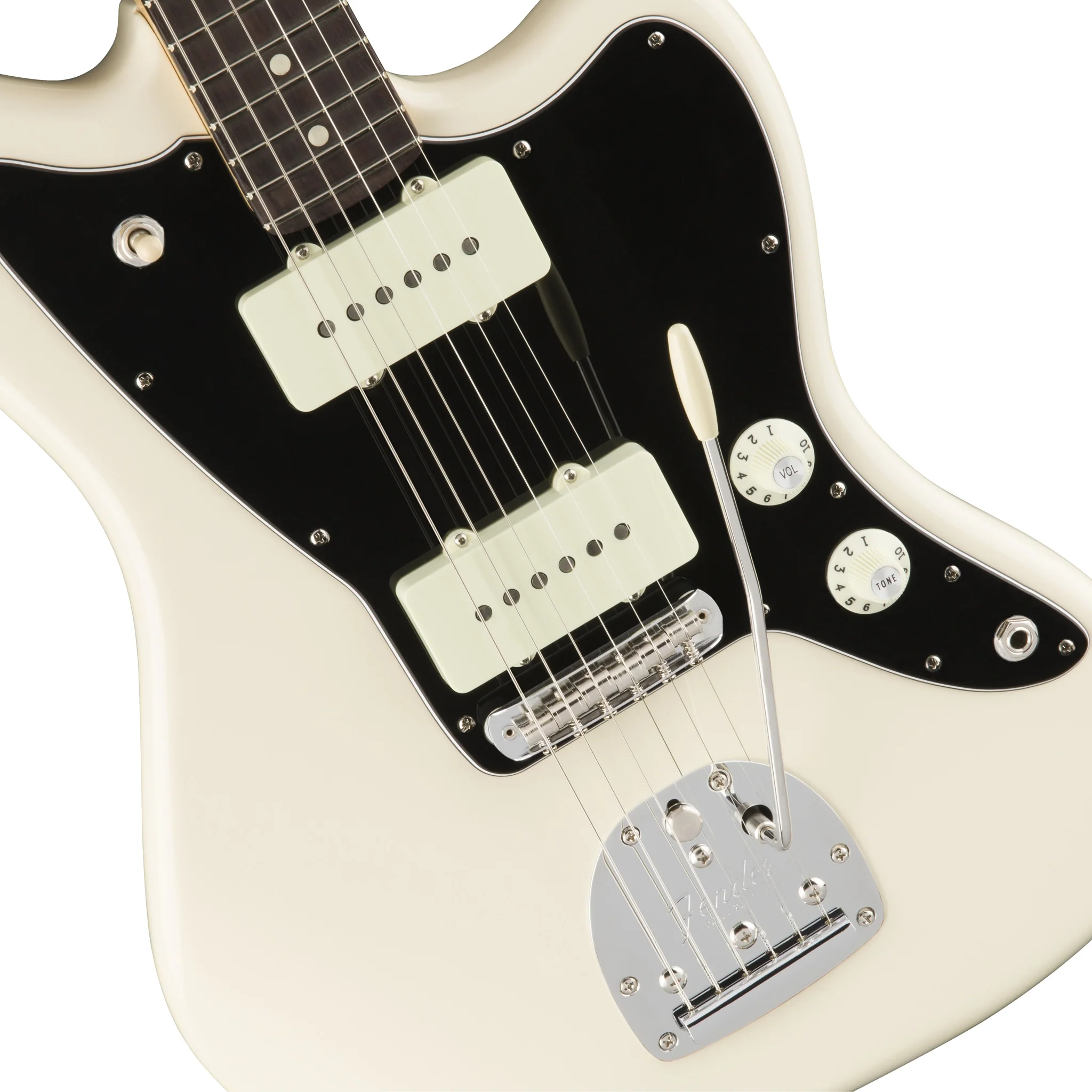 Fender American Professional Jazzmaster Electric Guitar, RW FB, Olympic White - Image 5