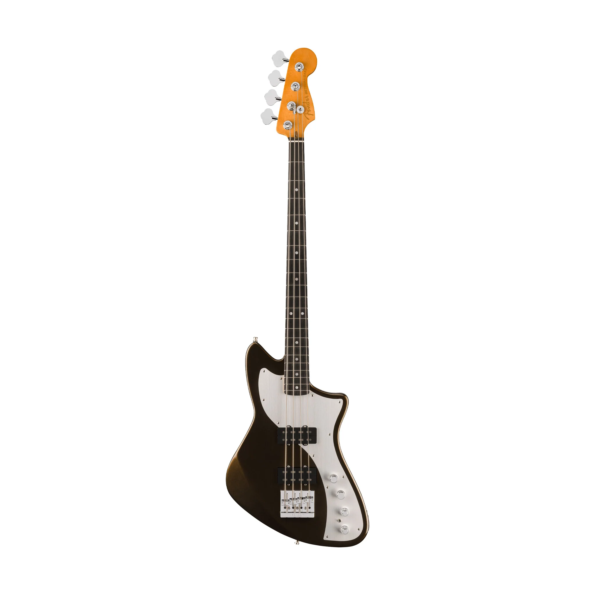 Fender American Ultra II Meteora Bass Guitar, Ebony FB, Texas Tea