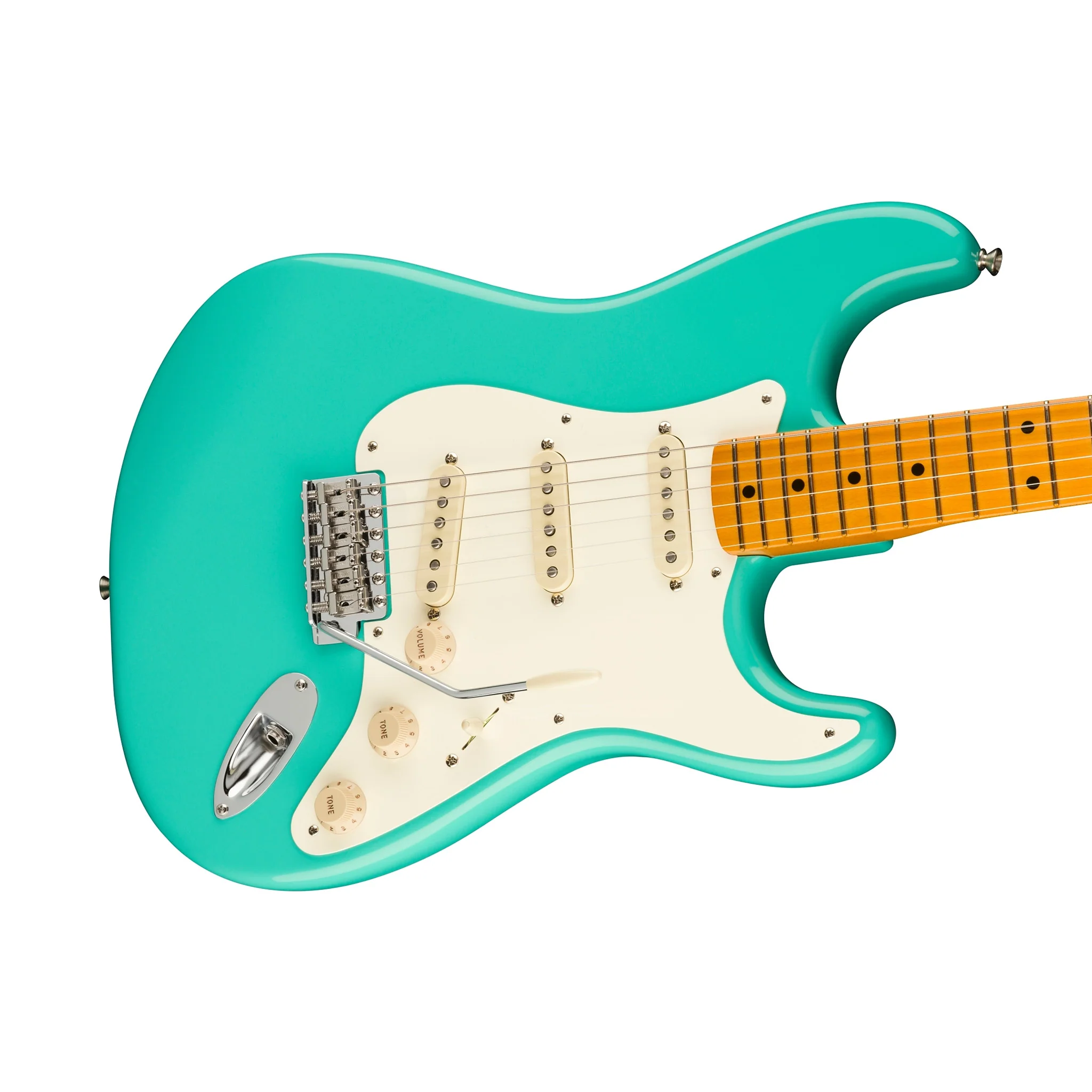 Fender American Vintage II 57 Stratocaster Electric Guitar, Maple FB, Sea Foam Green - Image 5