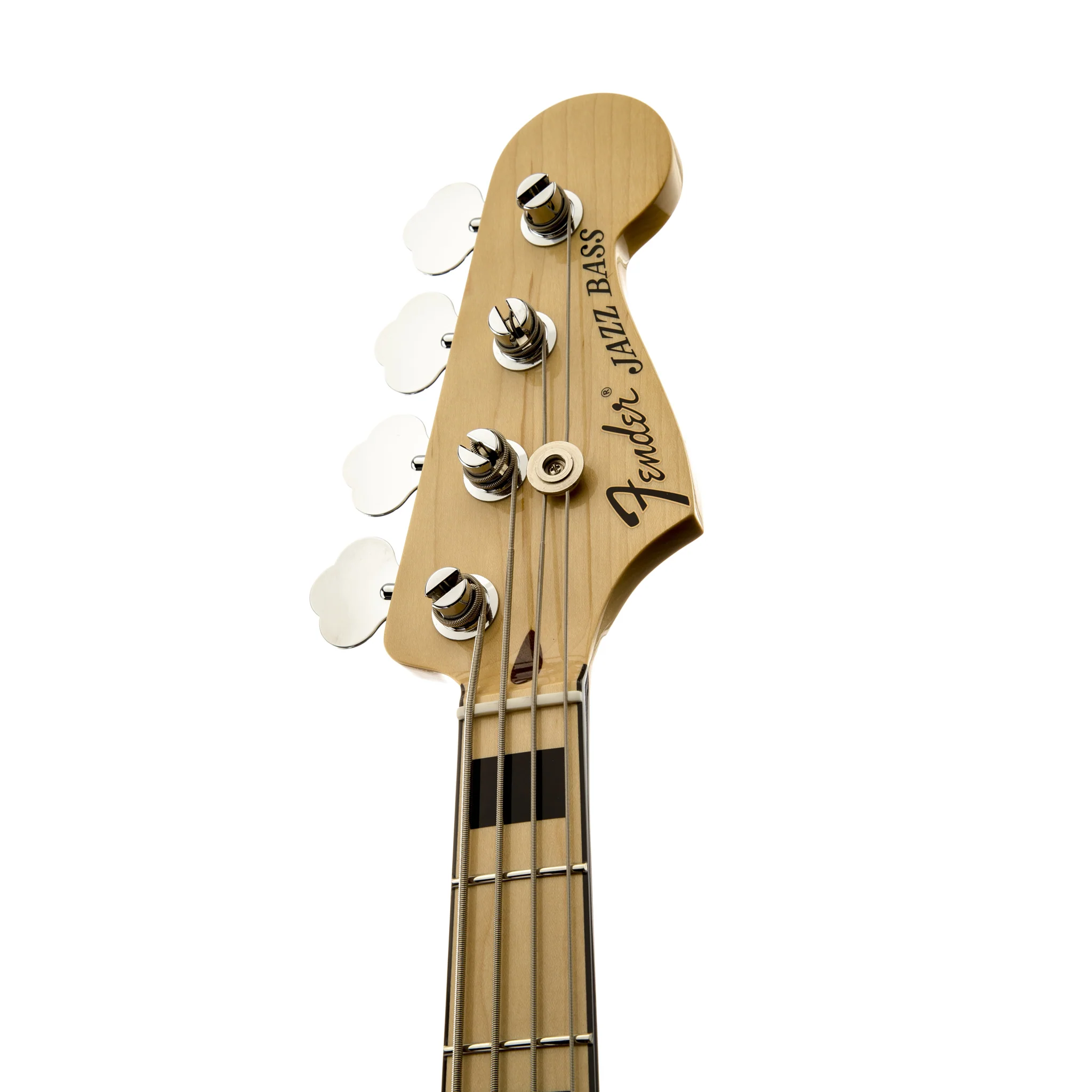 Fender Artist Geddy Lee Jazz Bass Guitar, Maple Neck, Black, 3-Ply White Pickguard - Image 6