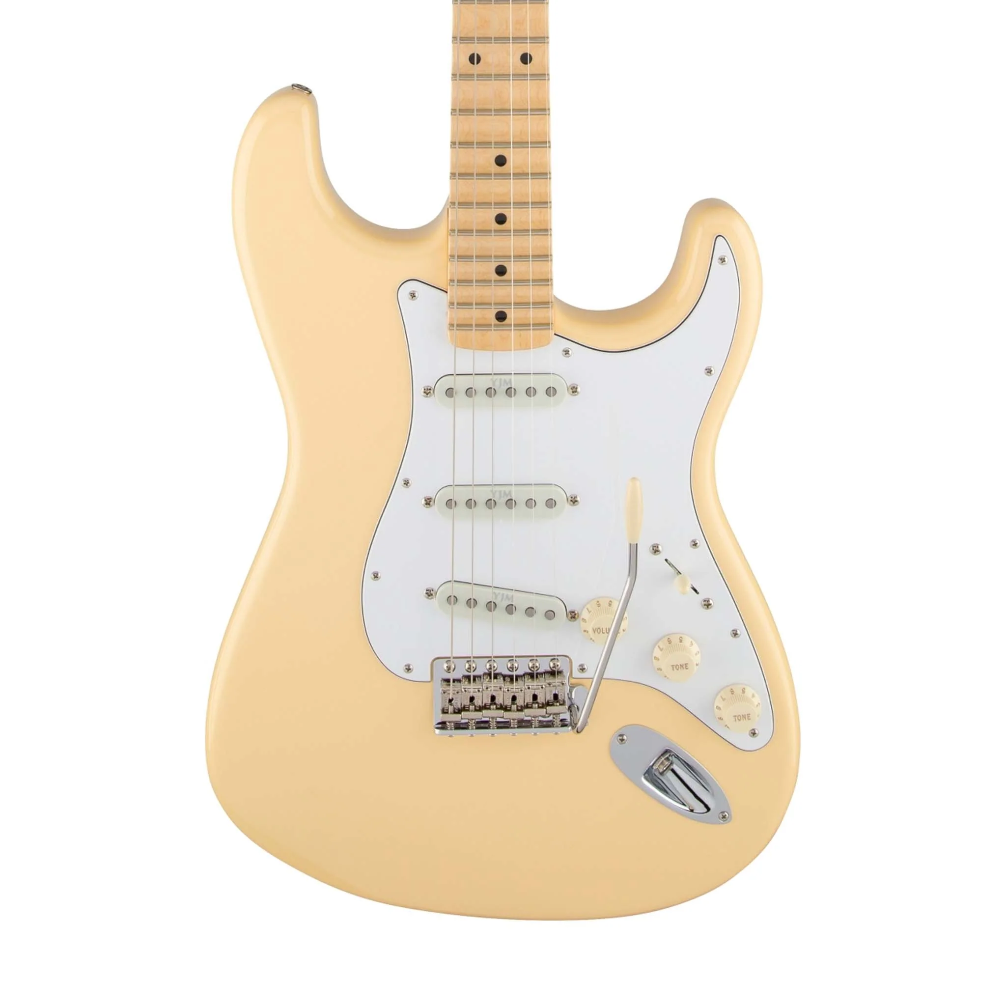 Fender Artist Yngwie Malmsteen Stratocaster Guitar, Scalloped Maple FB, Vintage White - Image 3