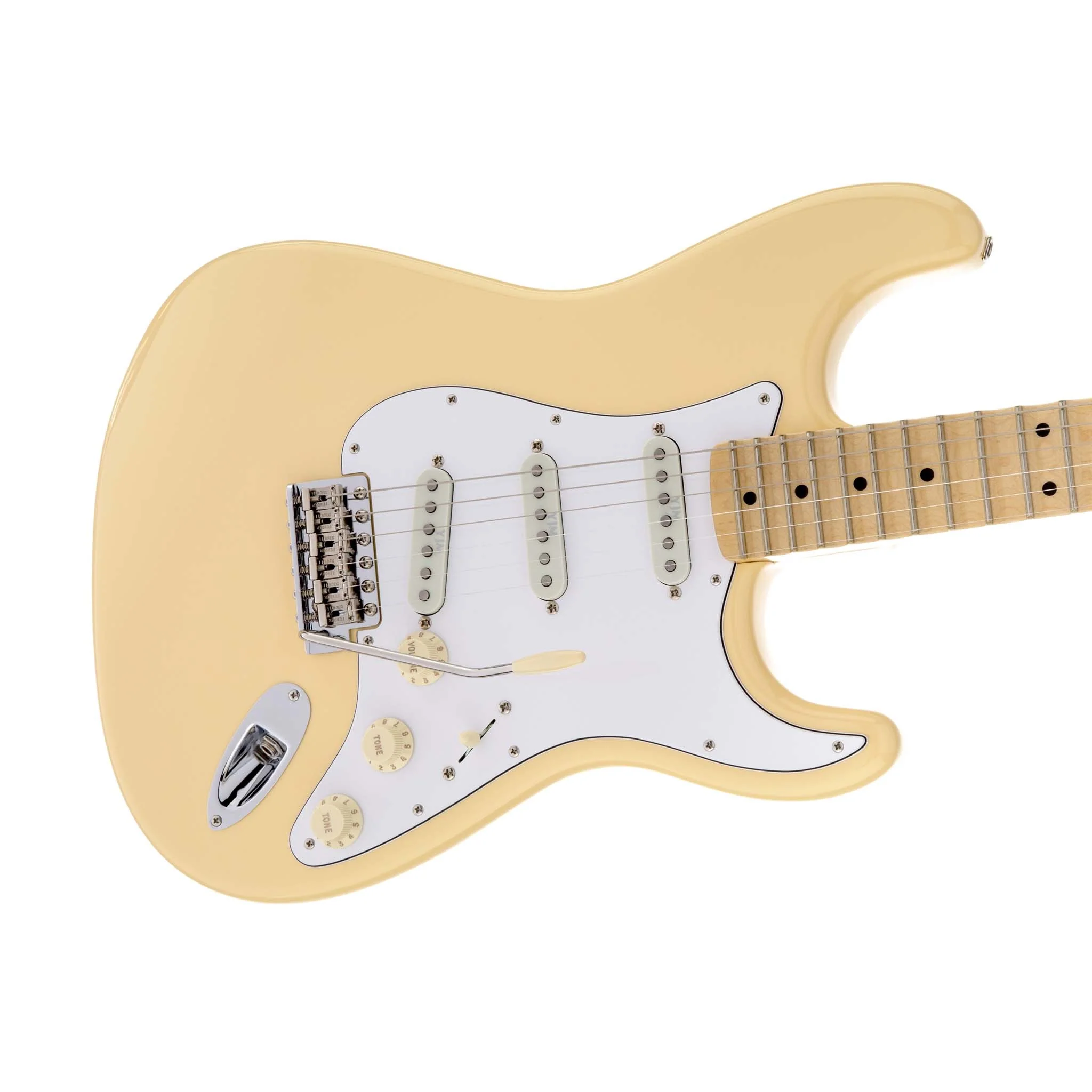 Fender Artist Yngwie Malmsteen Stratocaster Guitar, Scalloped Maple FB, Vintage White - Image 5